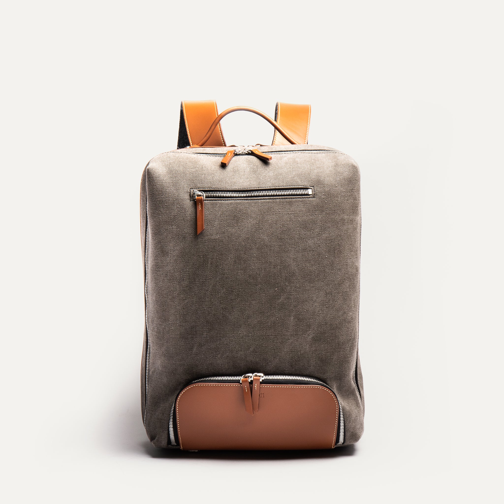 ANTOINE | Toile grise & cuir cognac - Imparfait #35 - Image 7