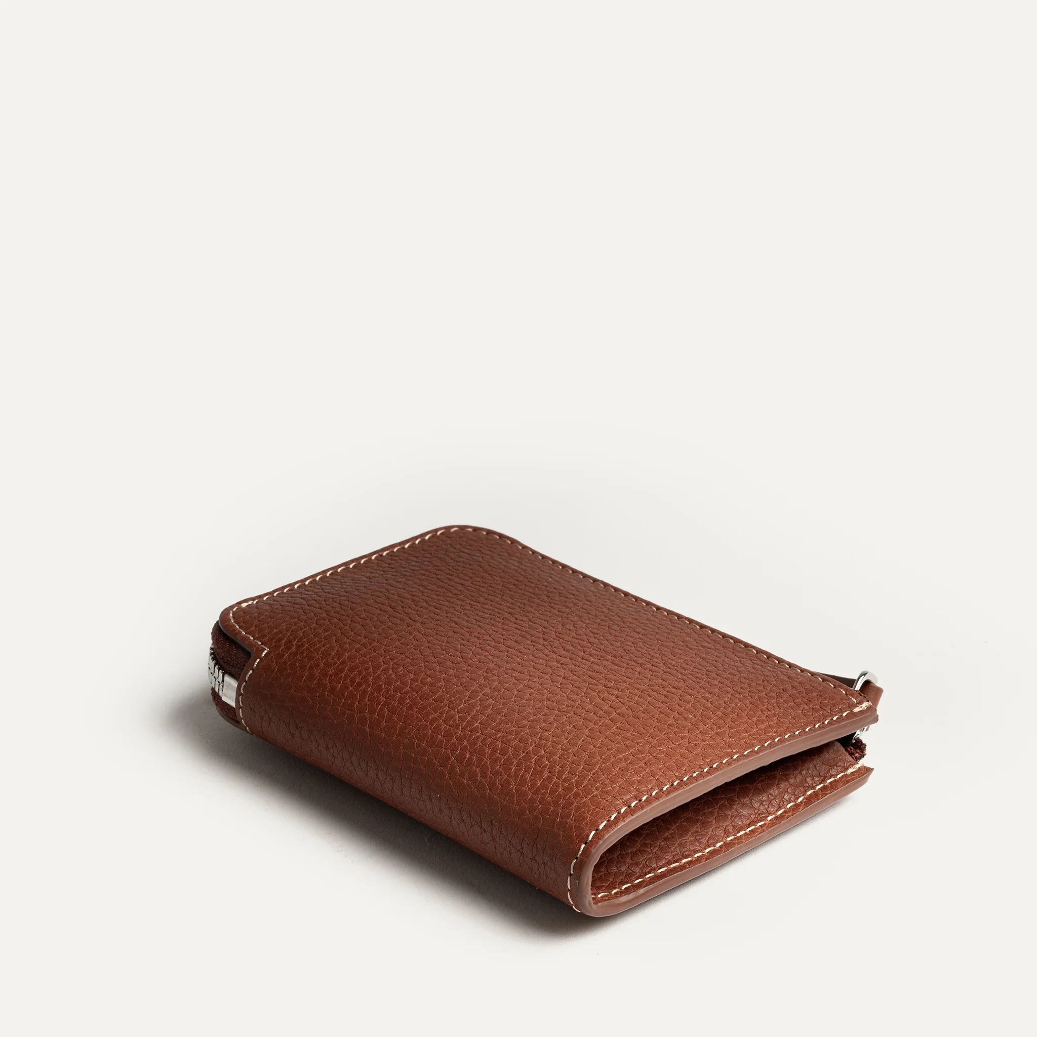 Portefeuille en cuir grainé ~ CLOVIS - COGNAC - Image 10