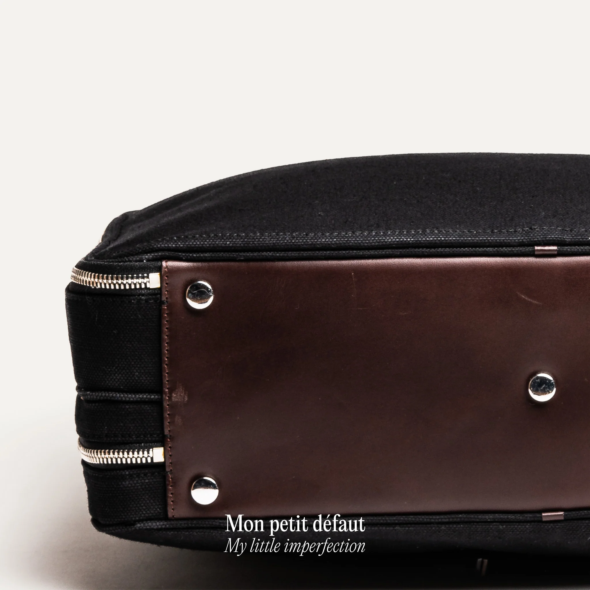 CONALLY | Toile Noire et cuir marron - Prototype #28 - Image 5