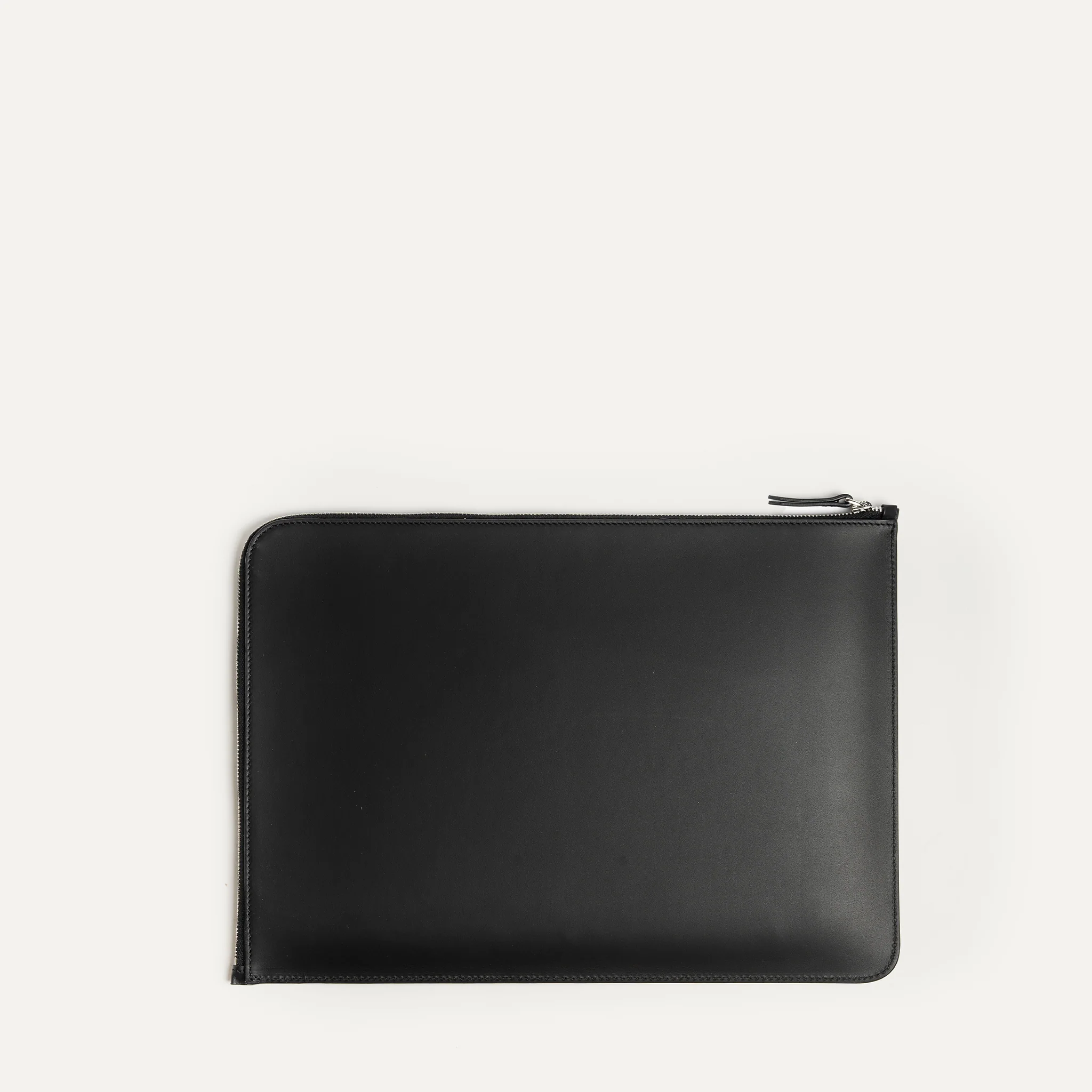Pochette ordinateur en cuir ~ MAYA - NOIR - Image 6