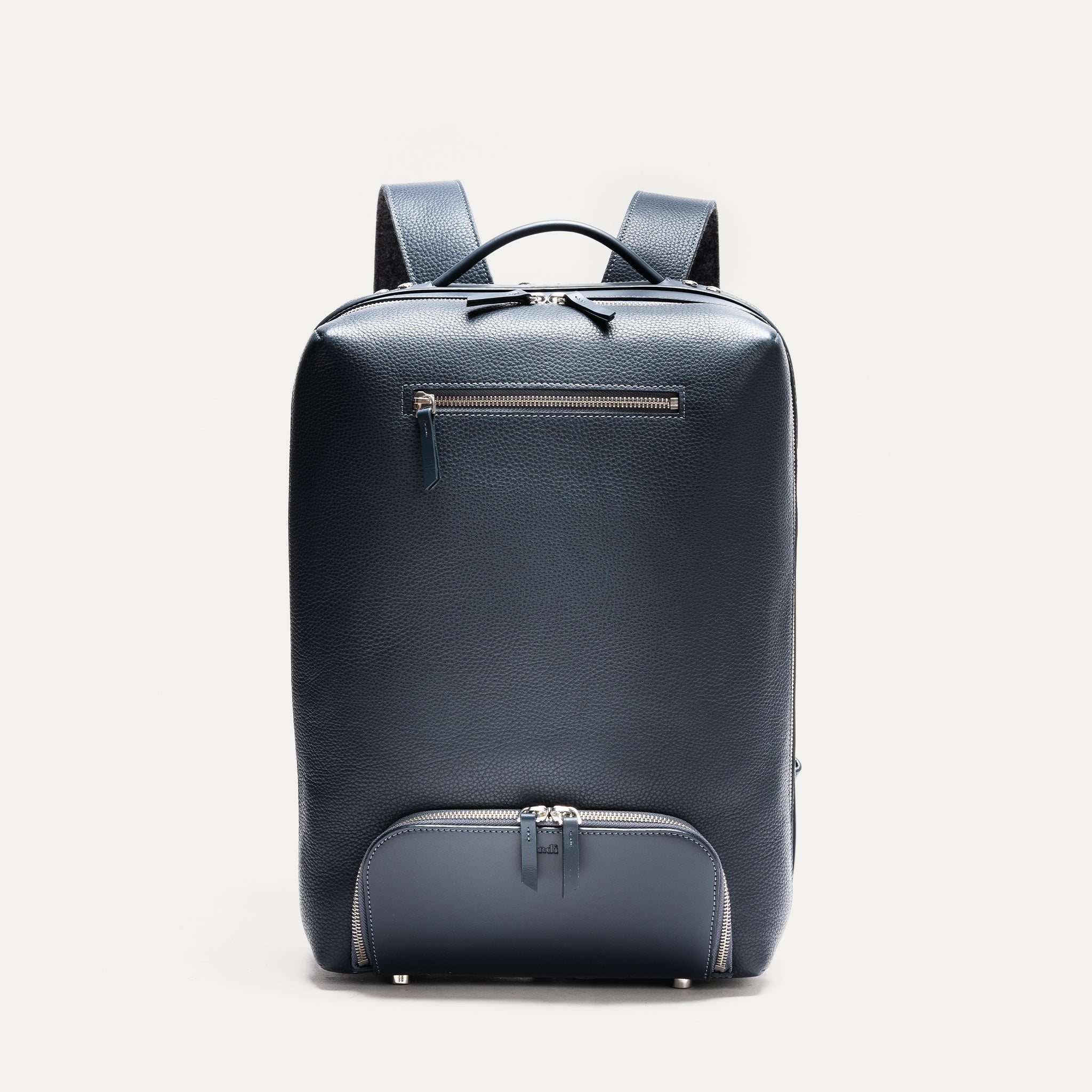 Sac à dos de voyage ~ GASPARD - CUIR MARINE - Image 7