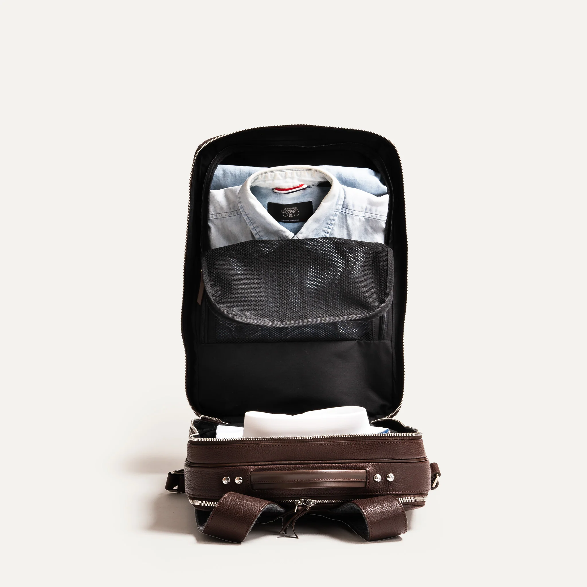 Sac à dos de voyage ~ GASPARD - MARRON - Image 9
