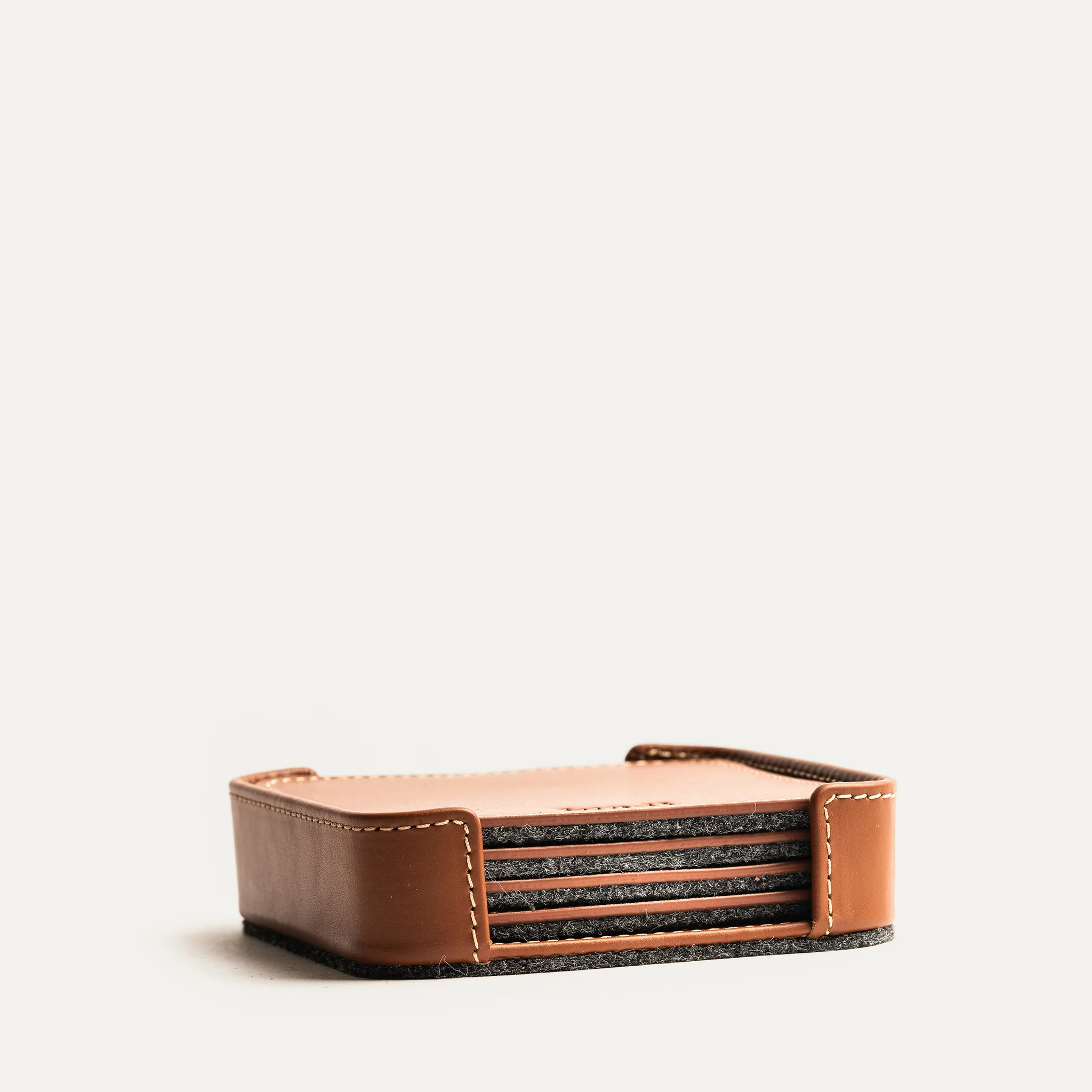 Sous-tasses en cuir ~ IVO - COGNAC - Image 6