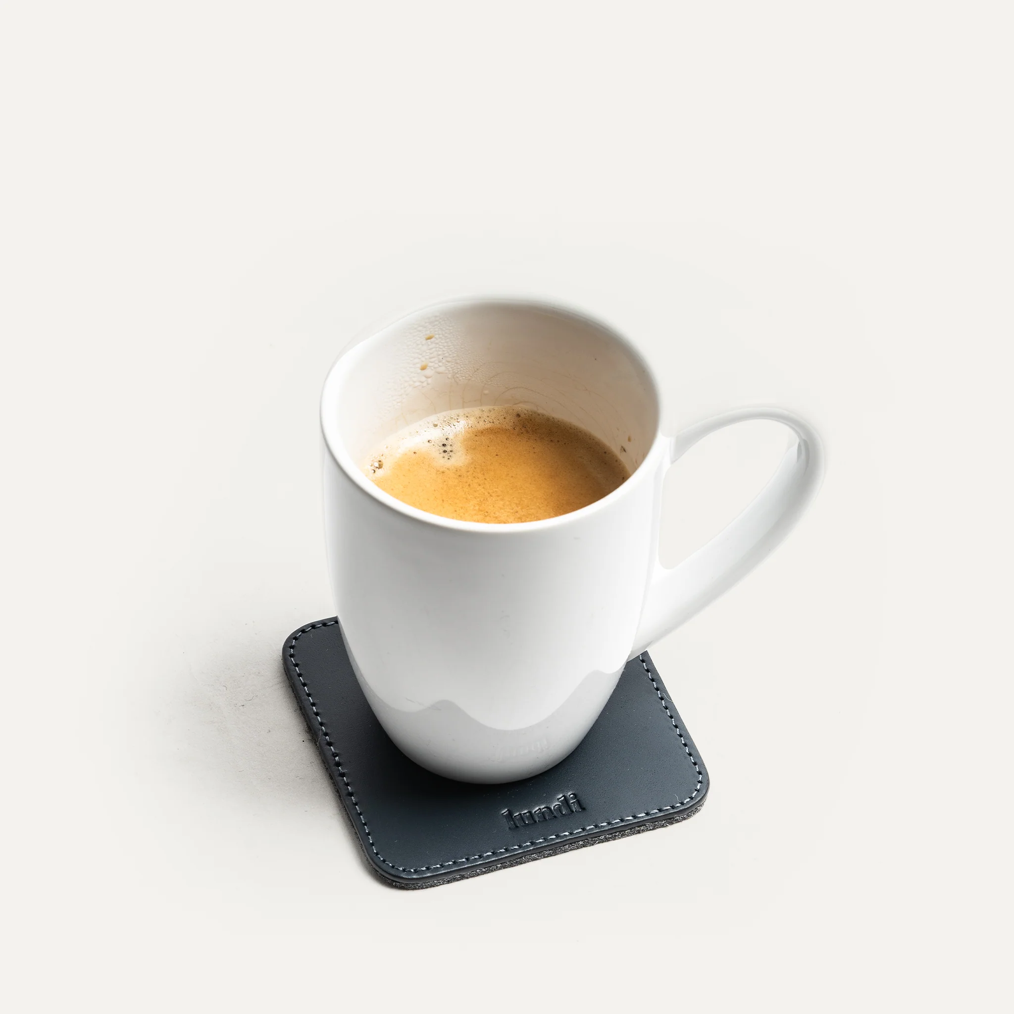 Sous-tasses en cuir ~ IVO - MARINE - Image 5
