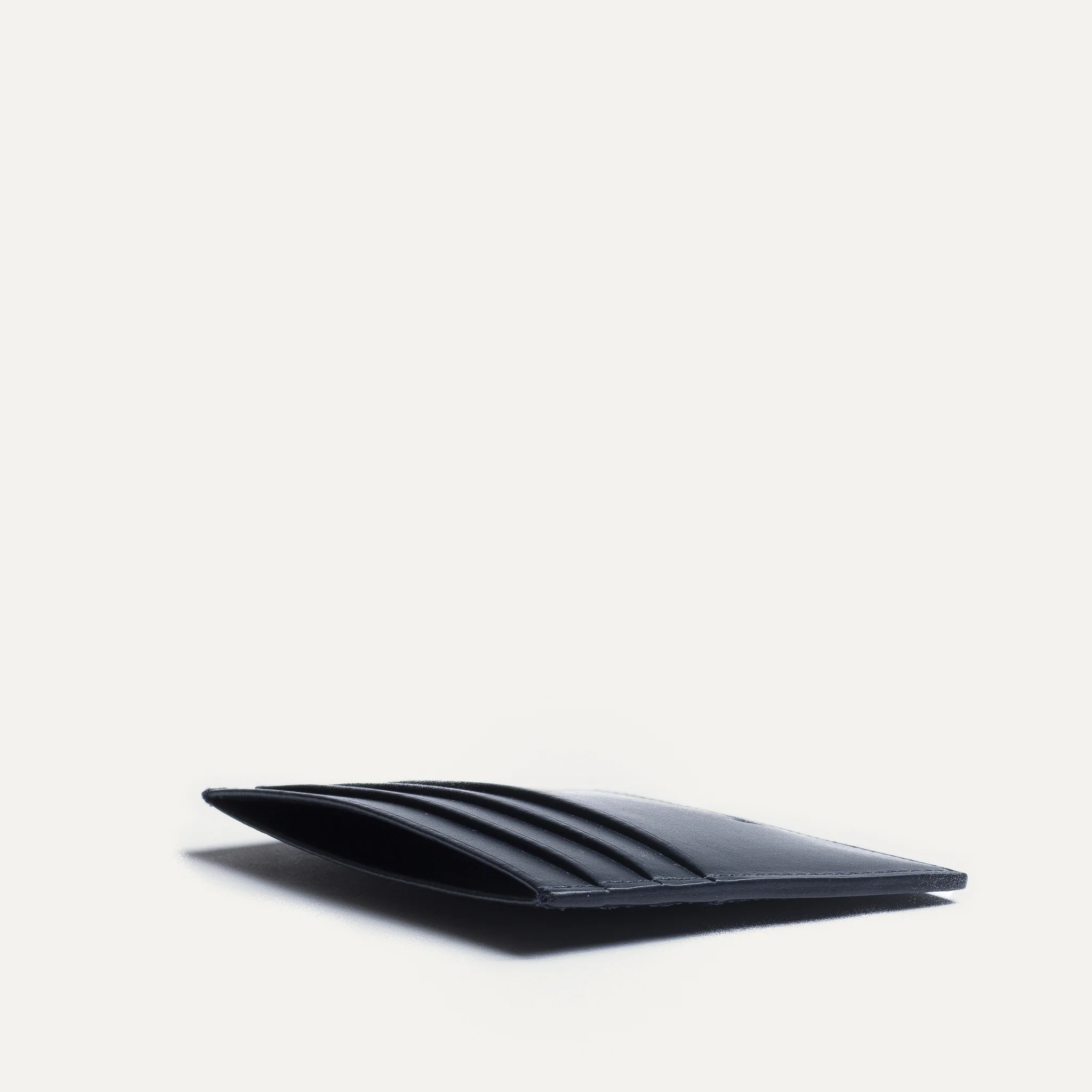 Porte-cartes en cuir lisse ~ KARL - MARINE - Image 3