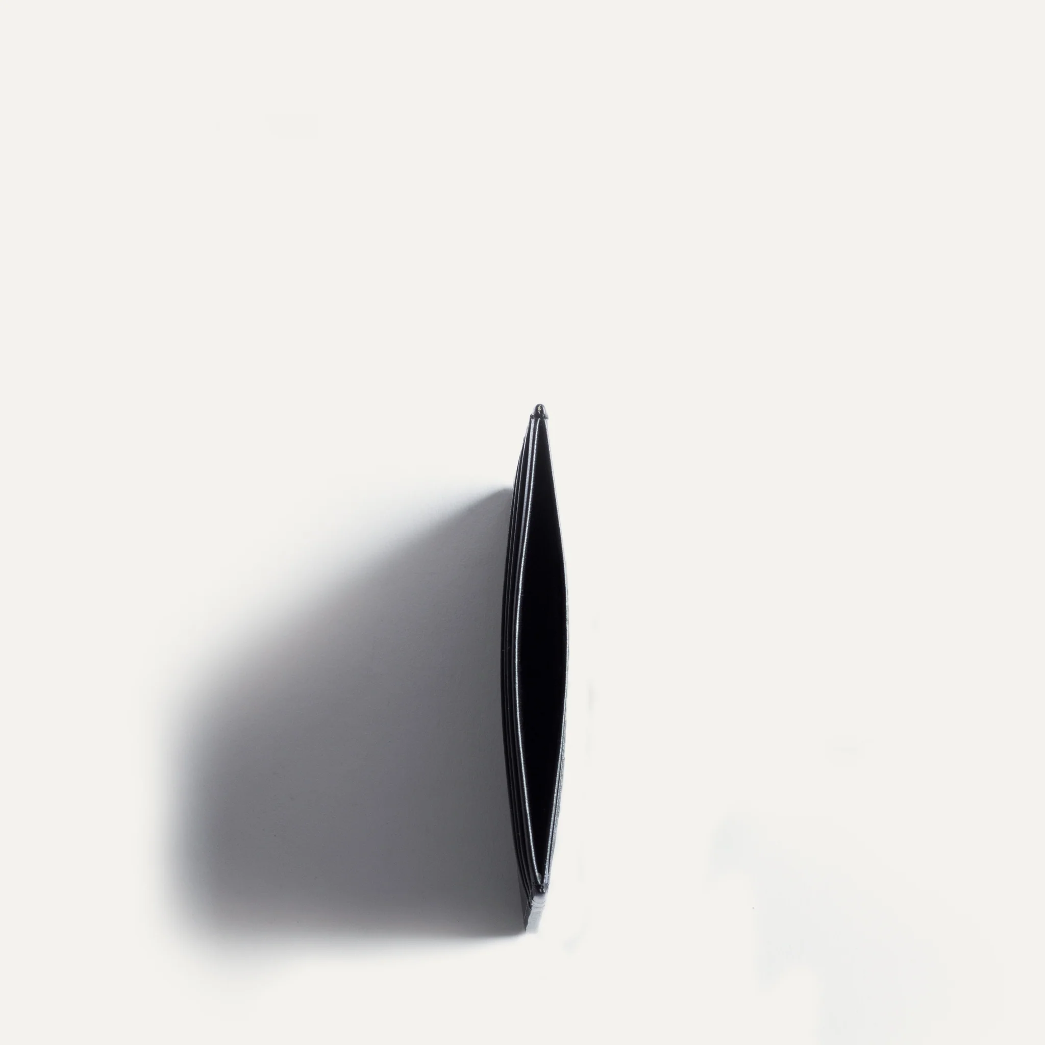 Porte-cartes en cuir lisse ~ KARL - NOIR - Image 3