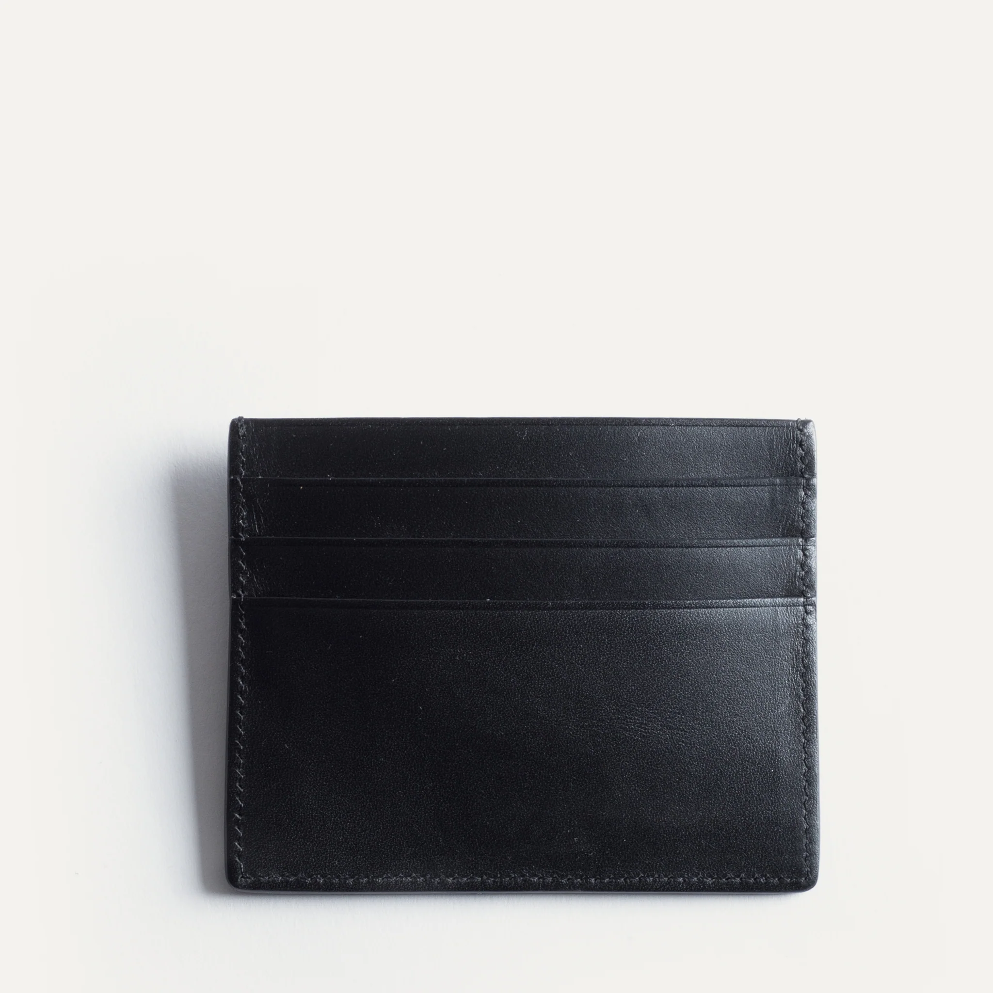 Porte-cartes en cuir lisse ~ KARL - NOIR - Image 5