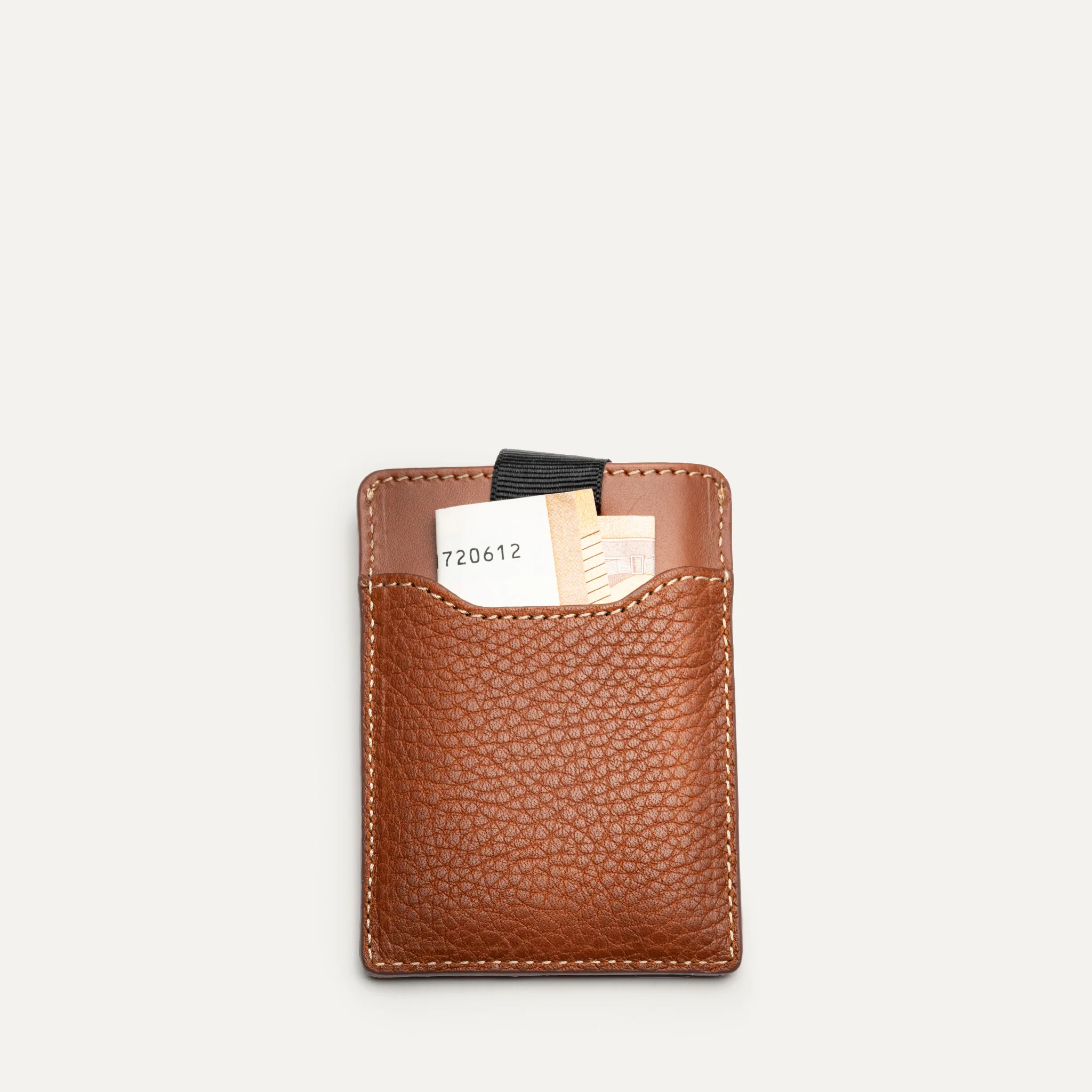 Porte-cartes compact en cuir ~ LOUIS - COGNAC - Image 4