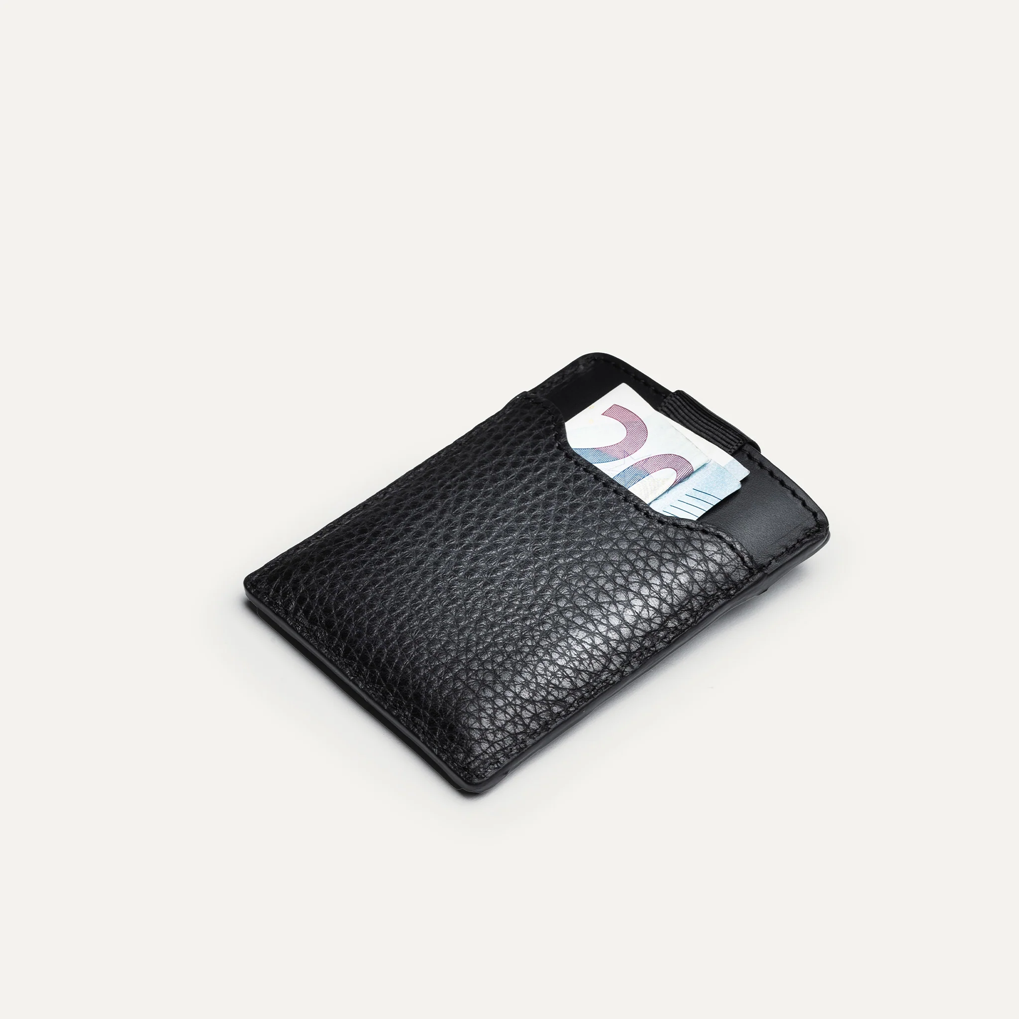 Porte-cartes compact en cuir ~ LOUIS - NOIR - Image 8