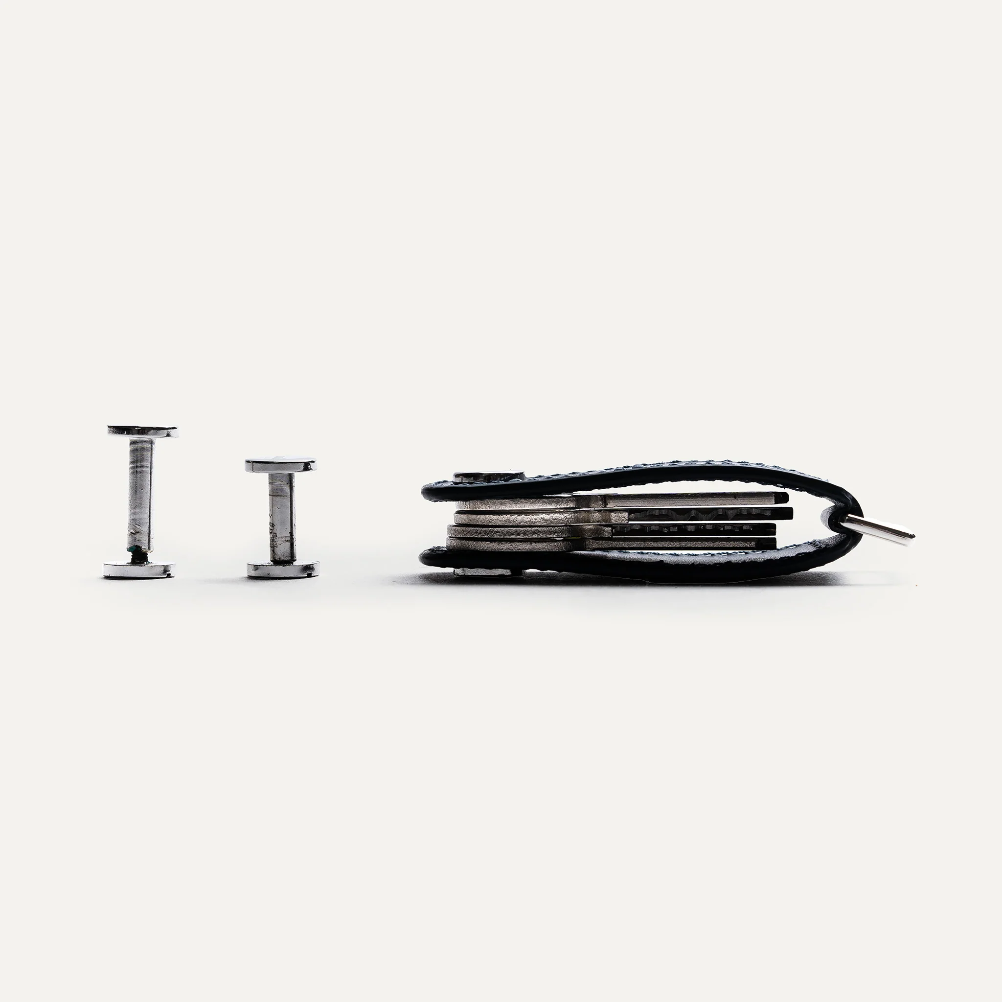 Porte-clés en cuir ~ LUCIO - MARINE - Image 6