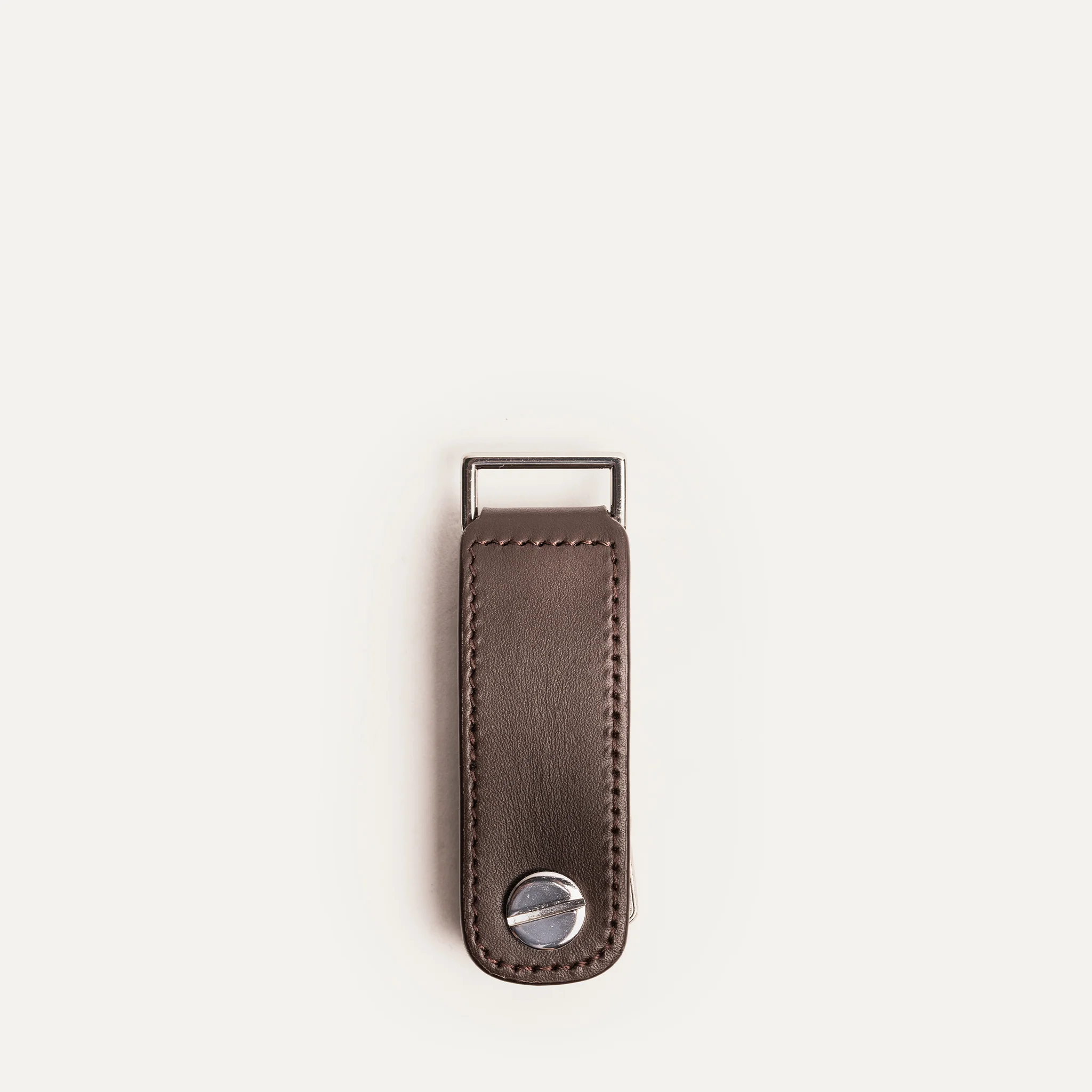 Porte-clés en cuir ~ LUCIO - MARRON - Image 10