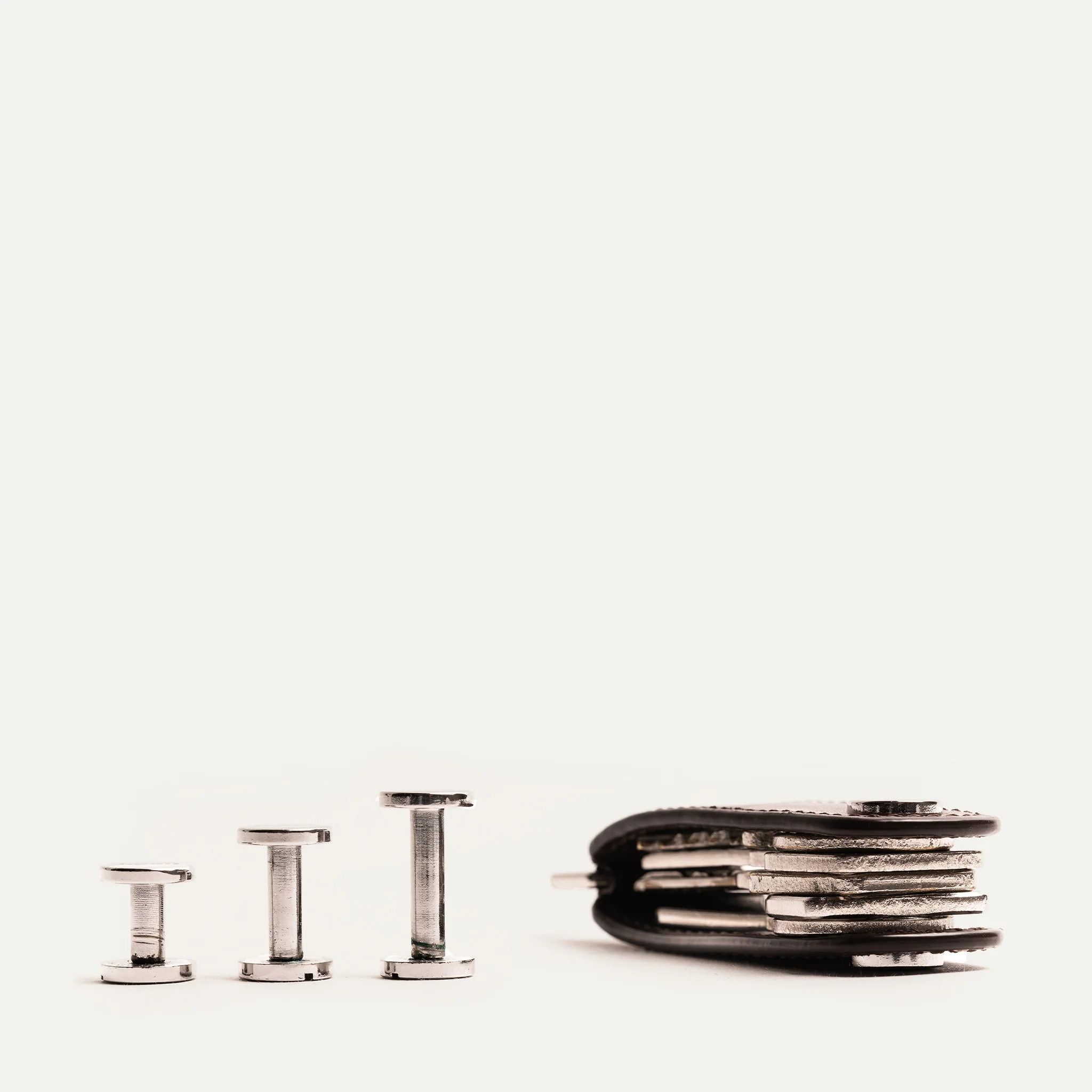Porte-clés en cuir ~ LUCIO - MARRON - Image 7