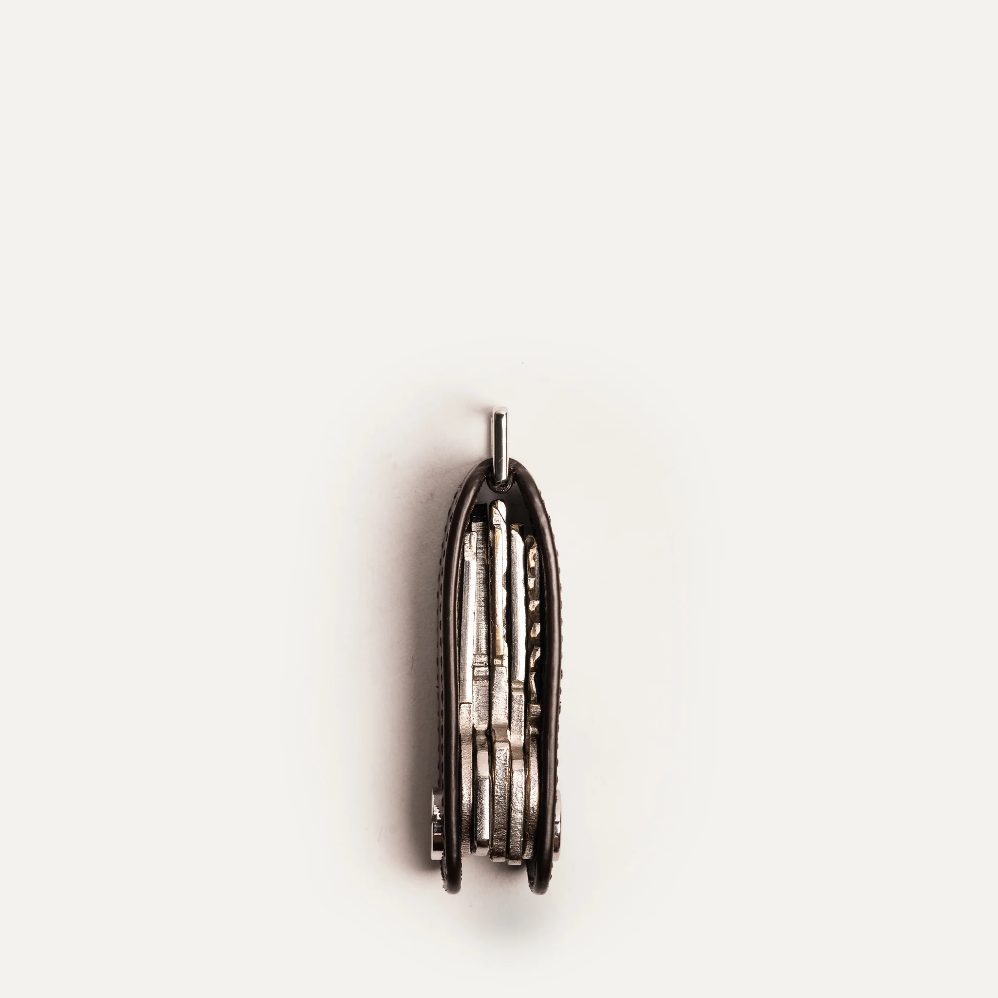 Porte-clés en cuir ~ LUCIO - MARRON - Image 9
