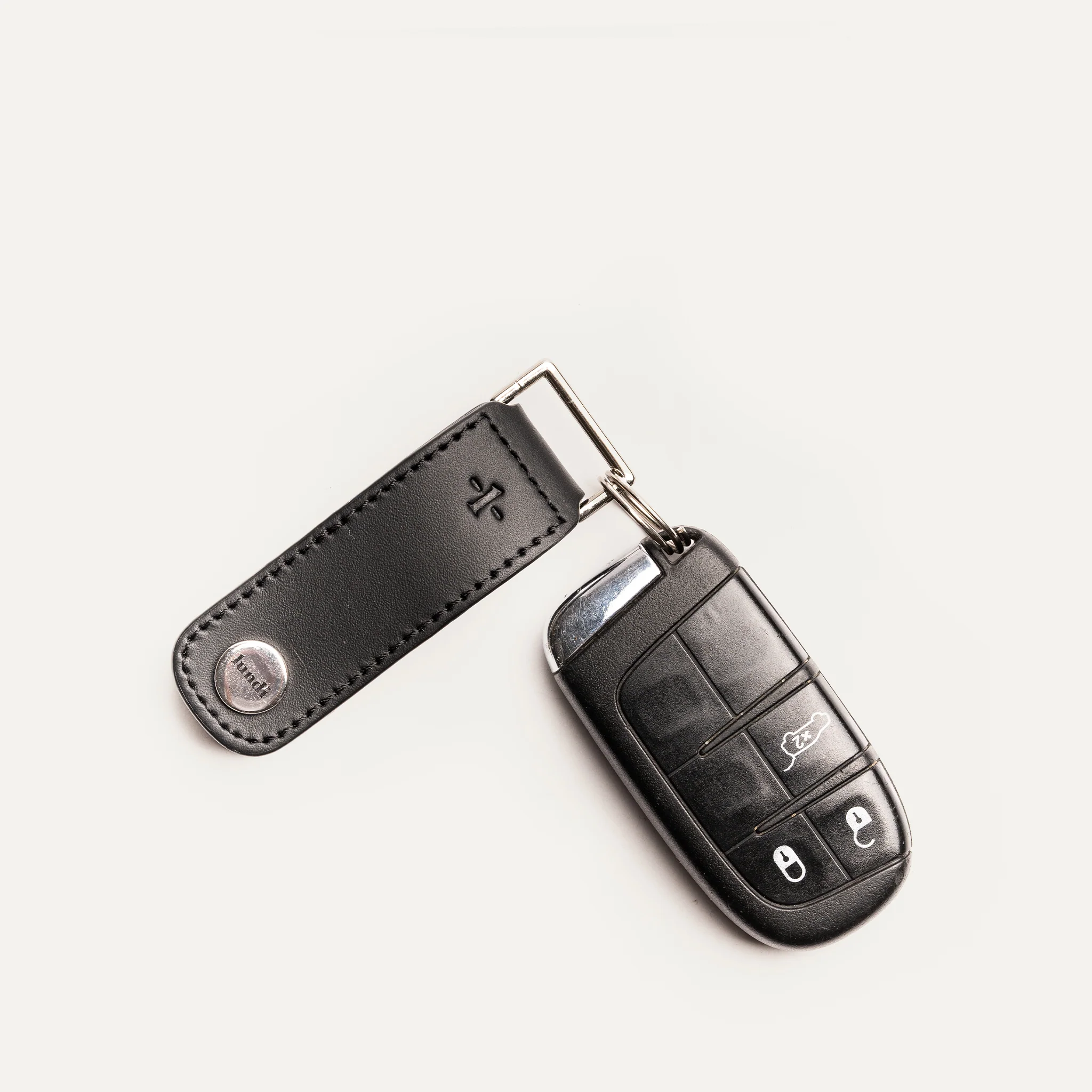 Porte-clés en cuir ~ LUCIO - NOIR - Image 11