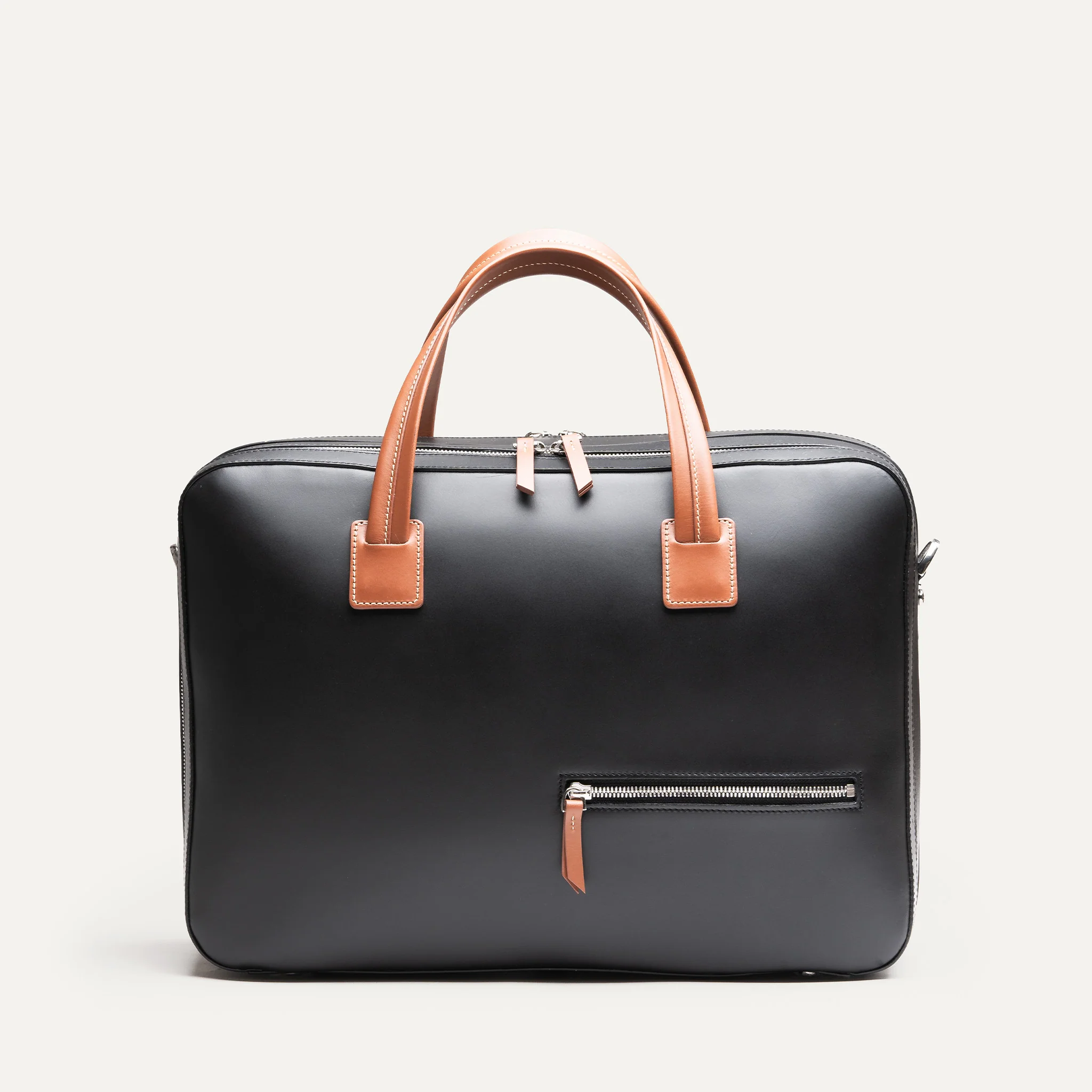 Porte documents 36 hr ~ BELLECOURT II ~ Noir & Cognac - Image 8