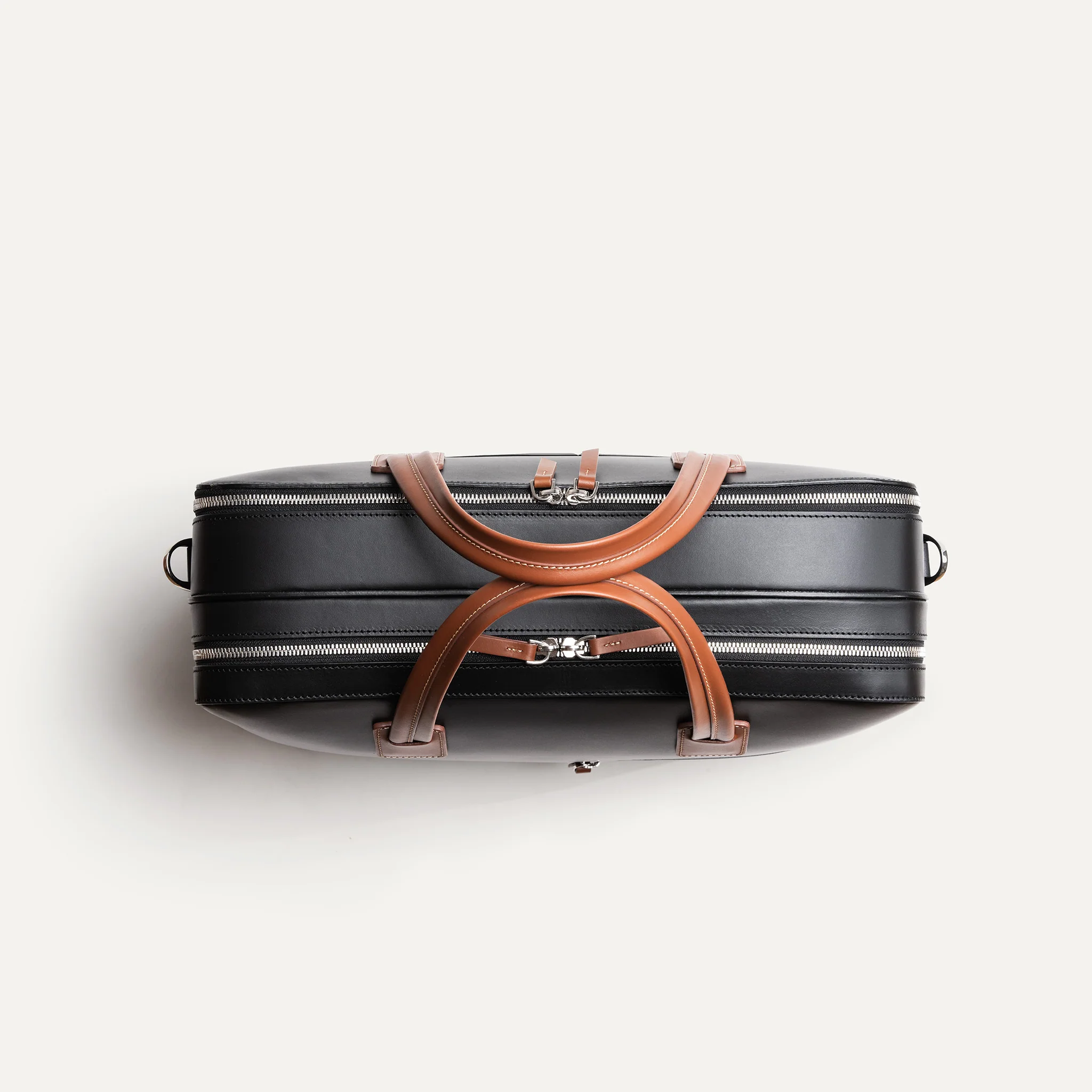Porte documents 36 hr ~ BELLECOURT II ~ Noir & Cognac - Image 9