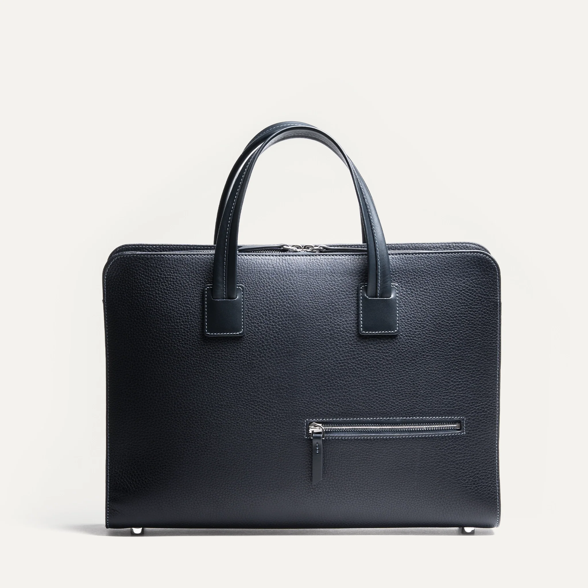 Porte-documents cuir grainé ~CAMERON - MARINE - Image 4