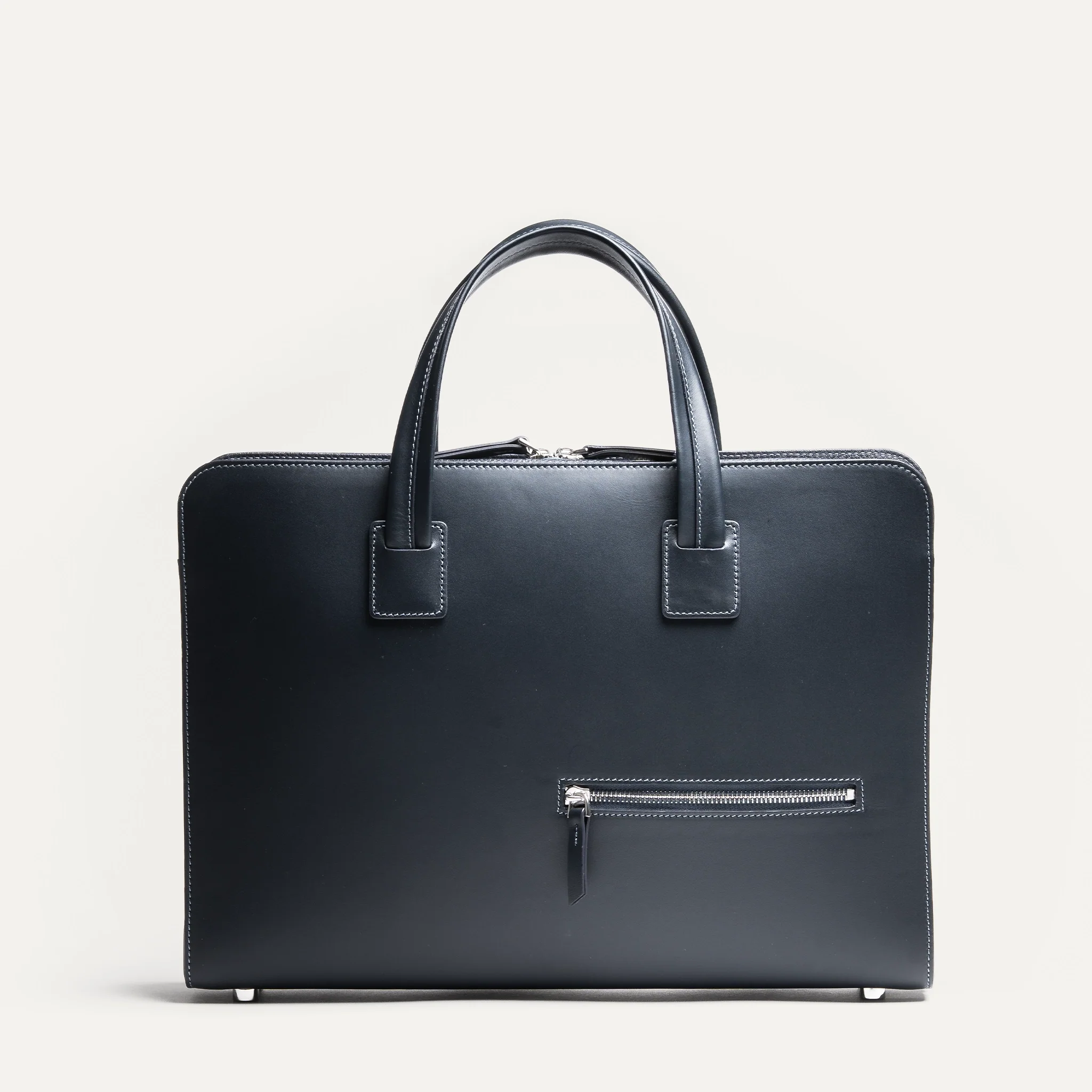Porte-documents cuir lisse et grainé ~ISACK - MARINE - Image 8