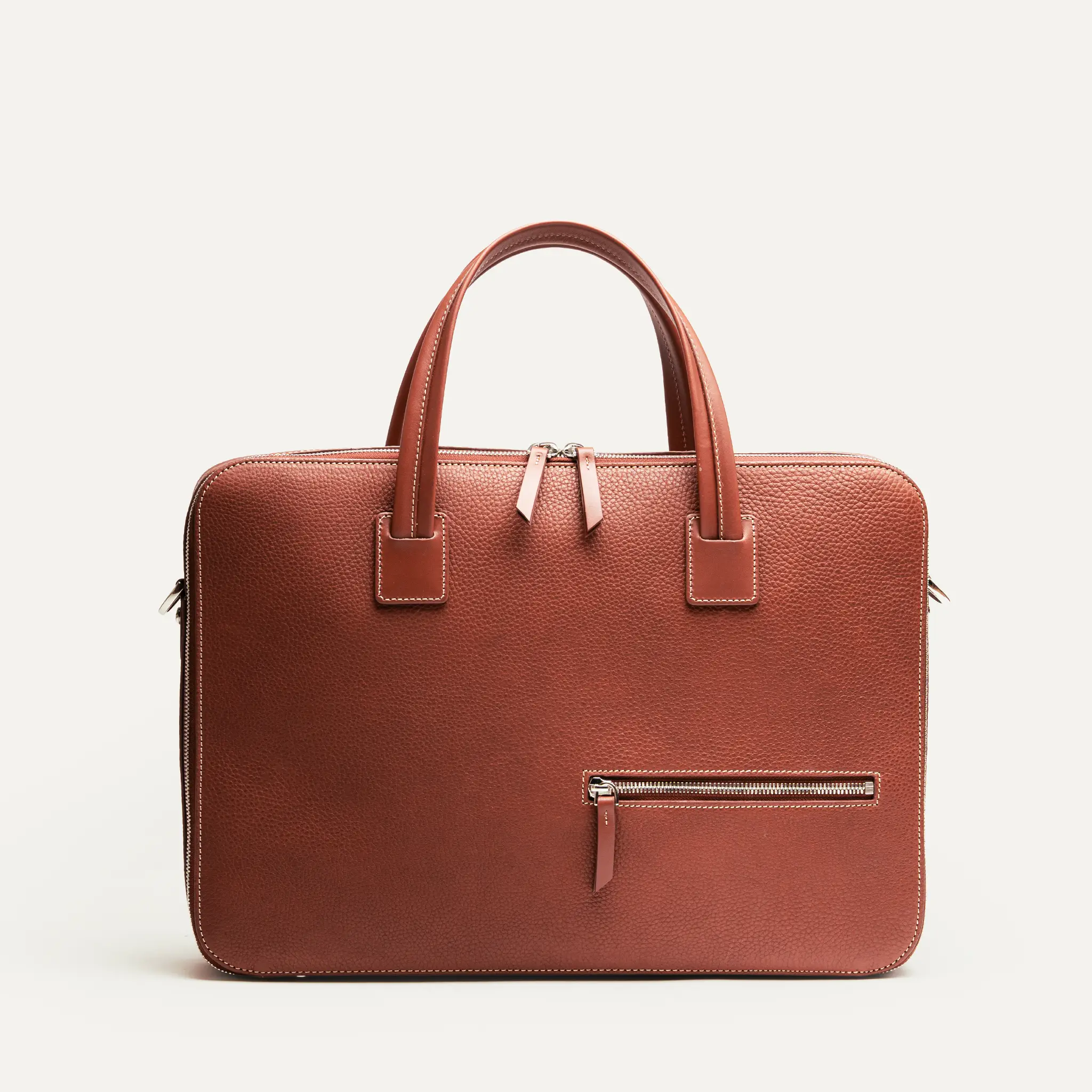 Porte documents en cuir grainé ~ OSCAR - COGNAC - Image 10