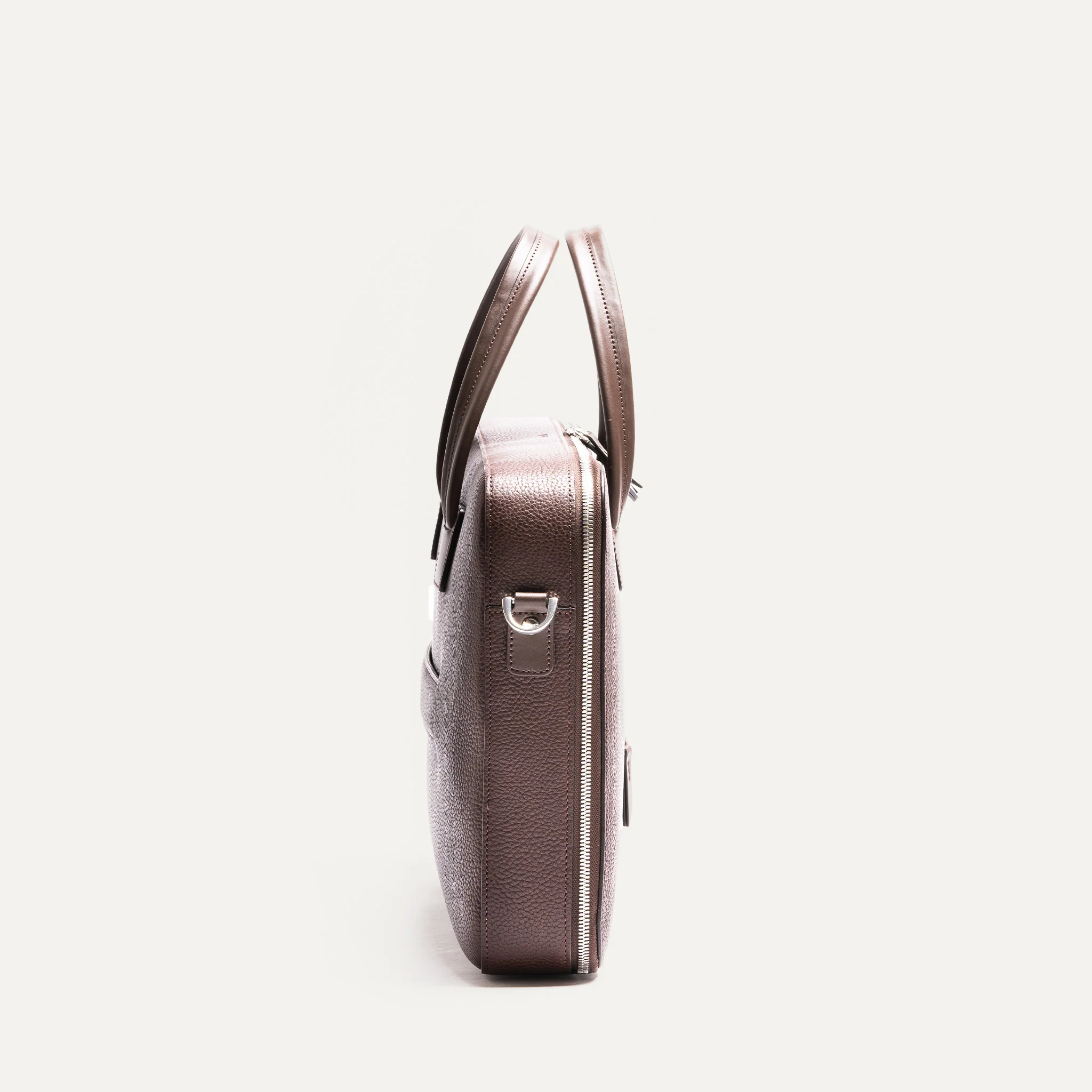 Porte-documents en cuir grainé ~ OSCAR - MARRON - Image 7