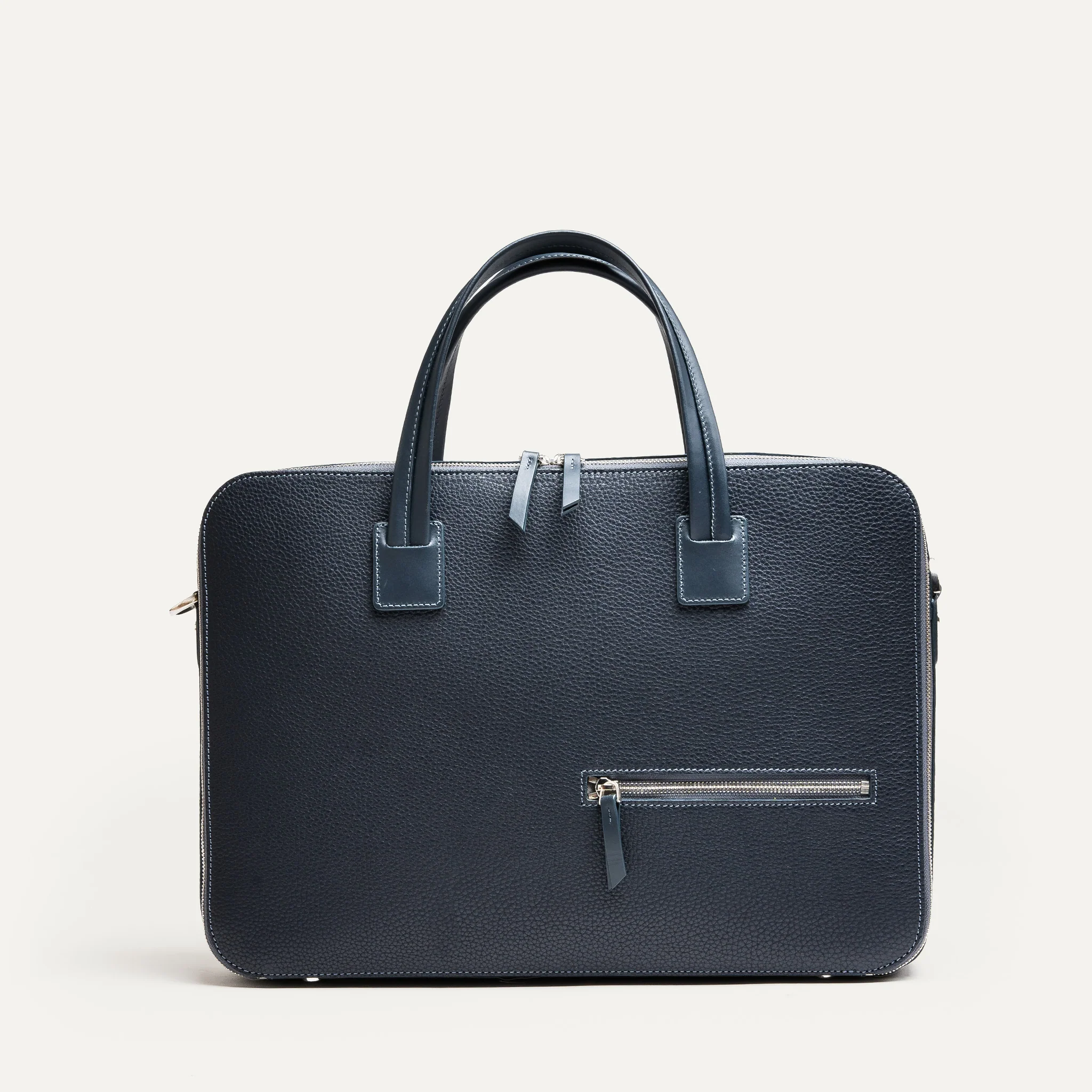 Porte-documents en cuir grainé ~ OSCAR - MARINE - Image 10