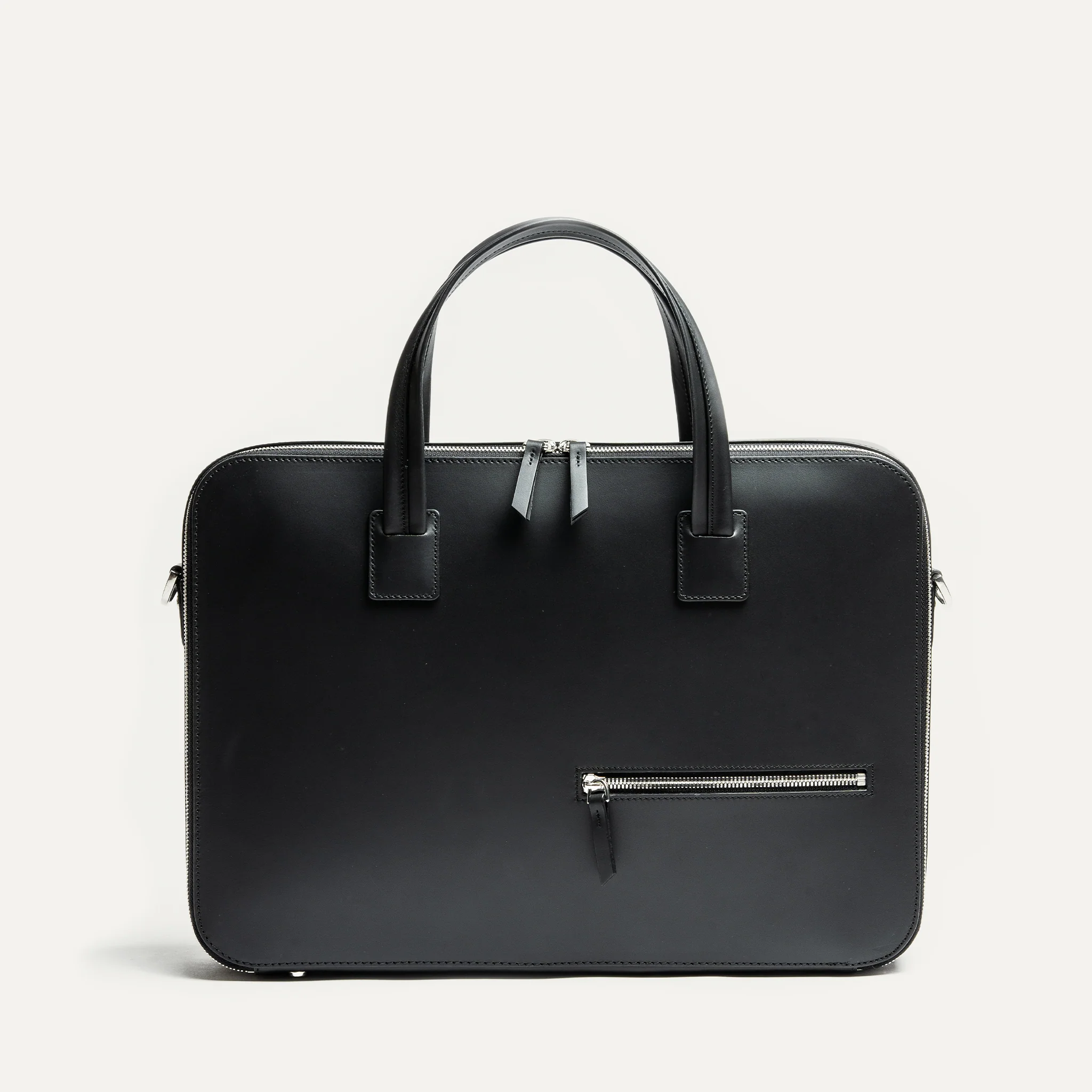 Porte-documents en cuir lisse ~ ALESSANDRO II - NOIR - Image 5