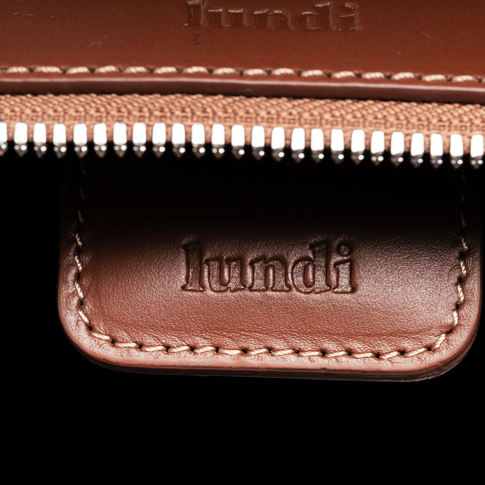 Porte-documents en cuir lisse ~ ALESSANDRO II - COGNAC - Image 10