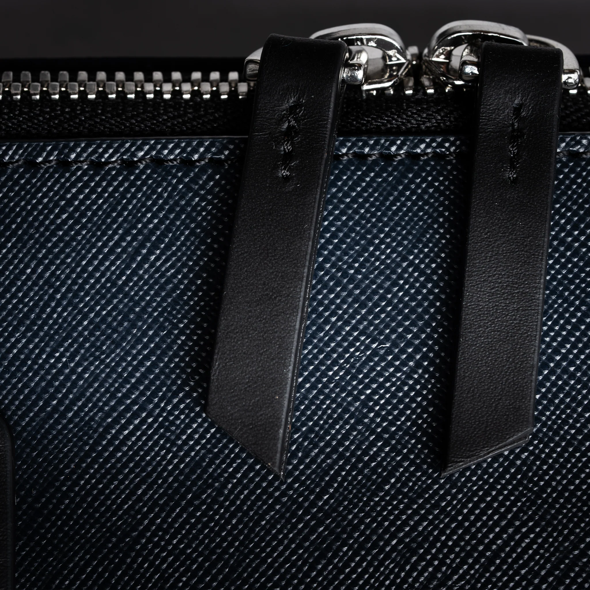 Porte-documents en cuir Saffiano ~ PAOLO II - MARINE - Image 10