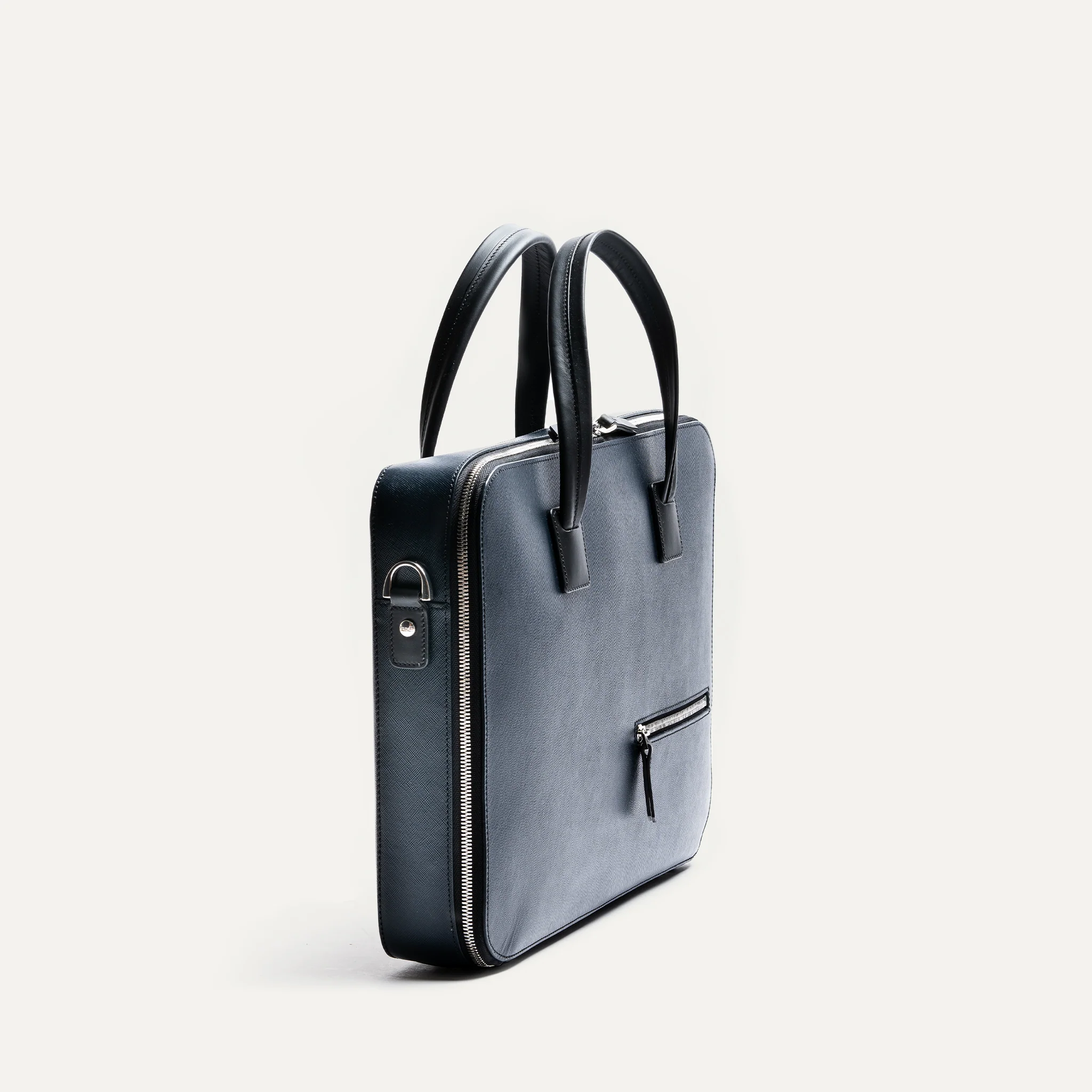 Porte-documents en cuir Saffiano ~ PAOLO II - MARINE - Image 7