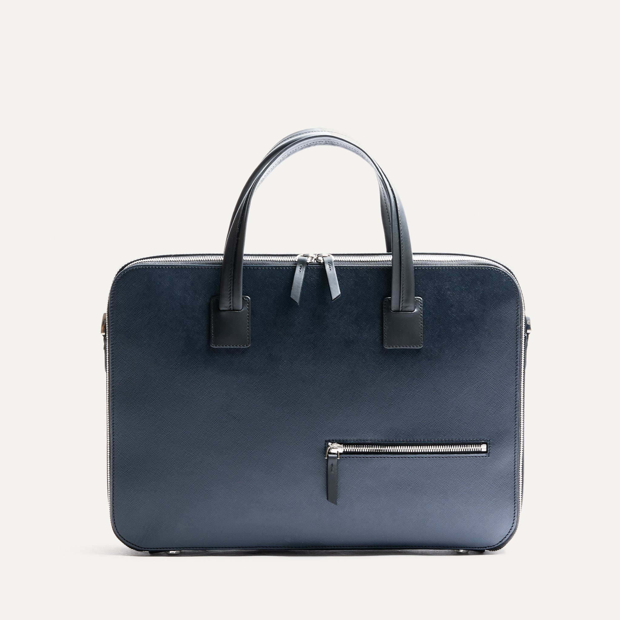 Porte-documents en cuir Saffiano ~ PAOLO II - MARINE - Image 8