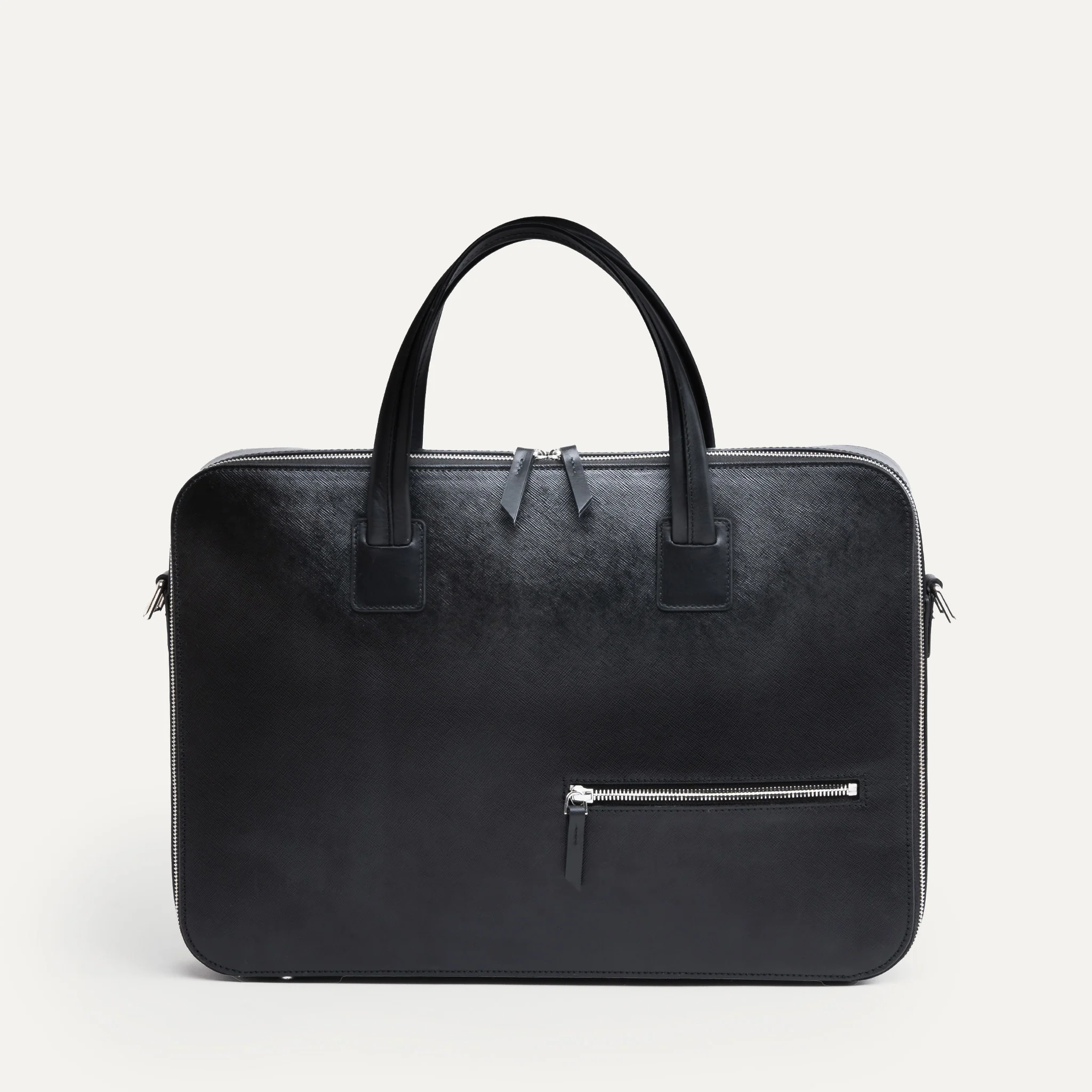 Porte-documents en cuir Saffiano ~ PAOLO II - NOIR - Image 10