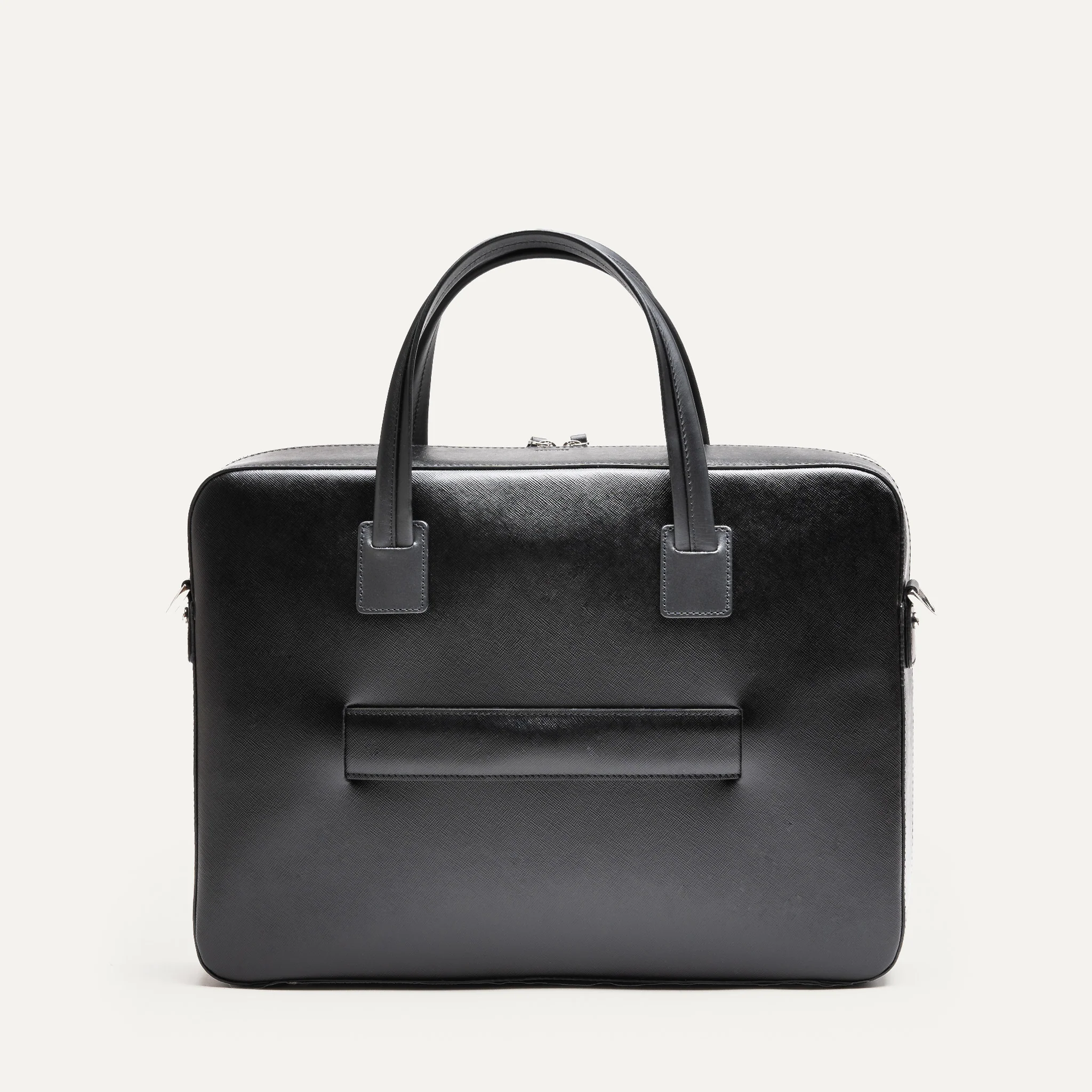 Porte-documents en cuir Saffiano ~ PAOLO II - NOIR - Image 11