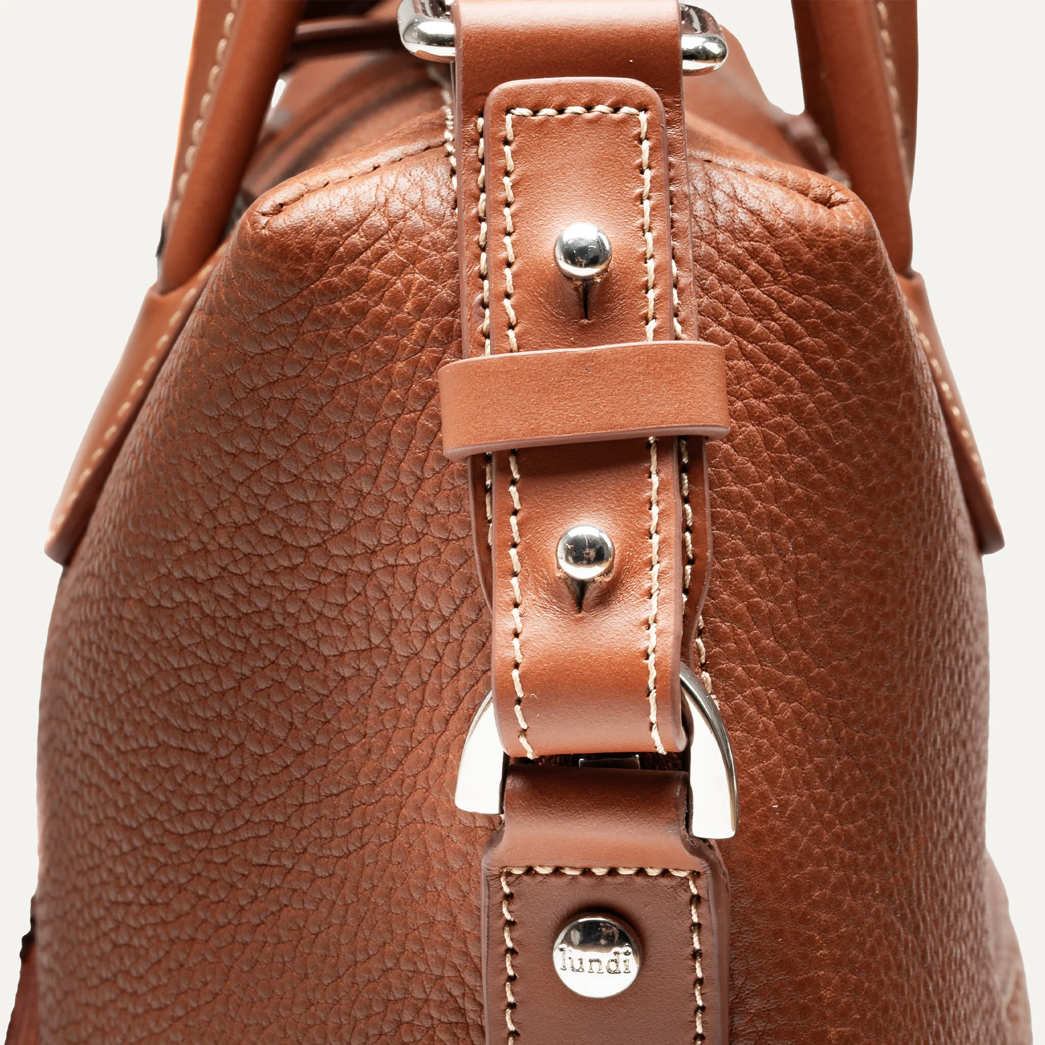 Porte-documents en cuir grainé ~ VALENTIN - COGNAC - Image 10