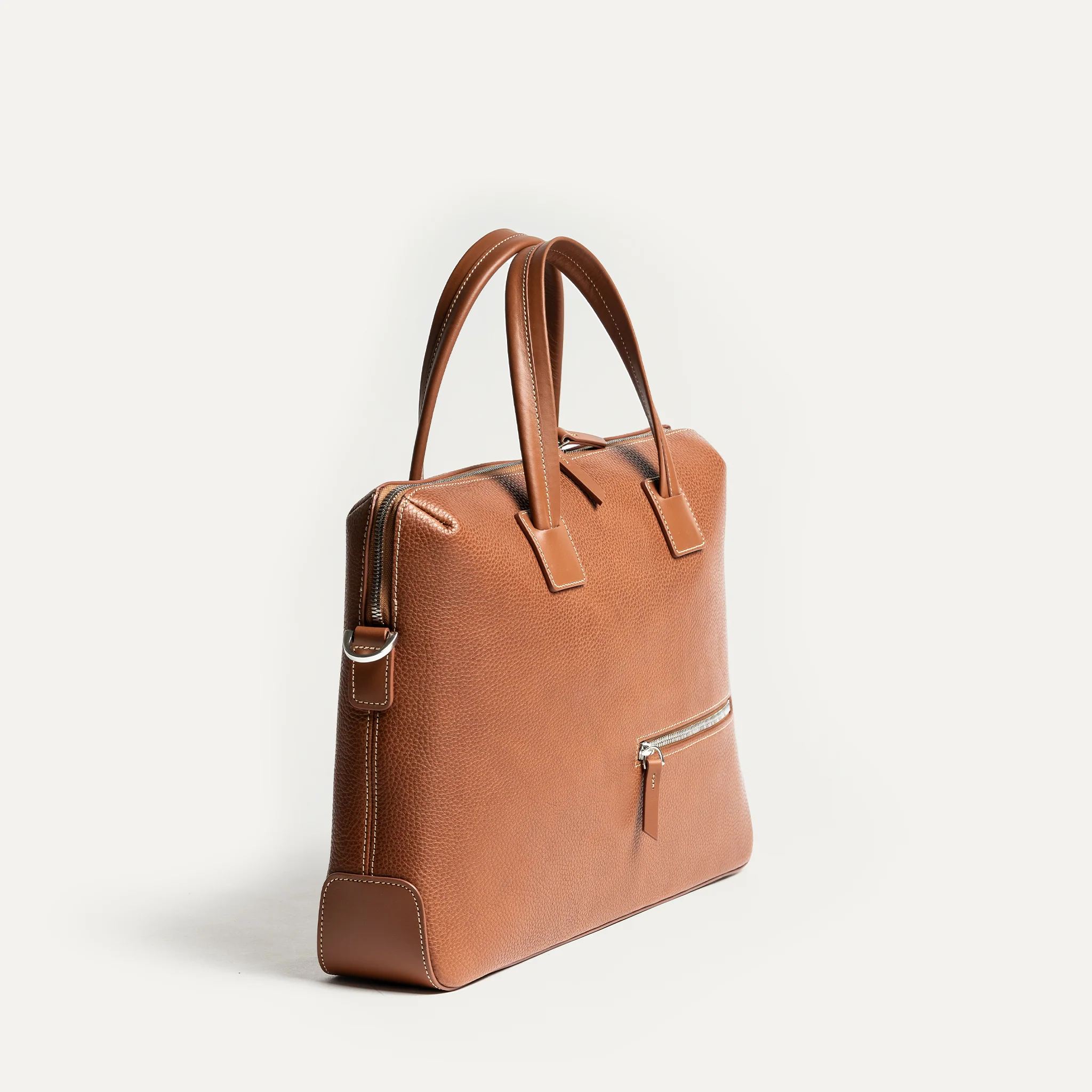 Porte-documents en cuir grainé ~ VALENTIN - COGNAC - Image 7