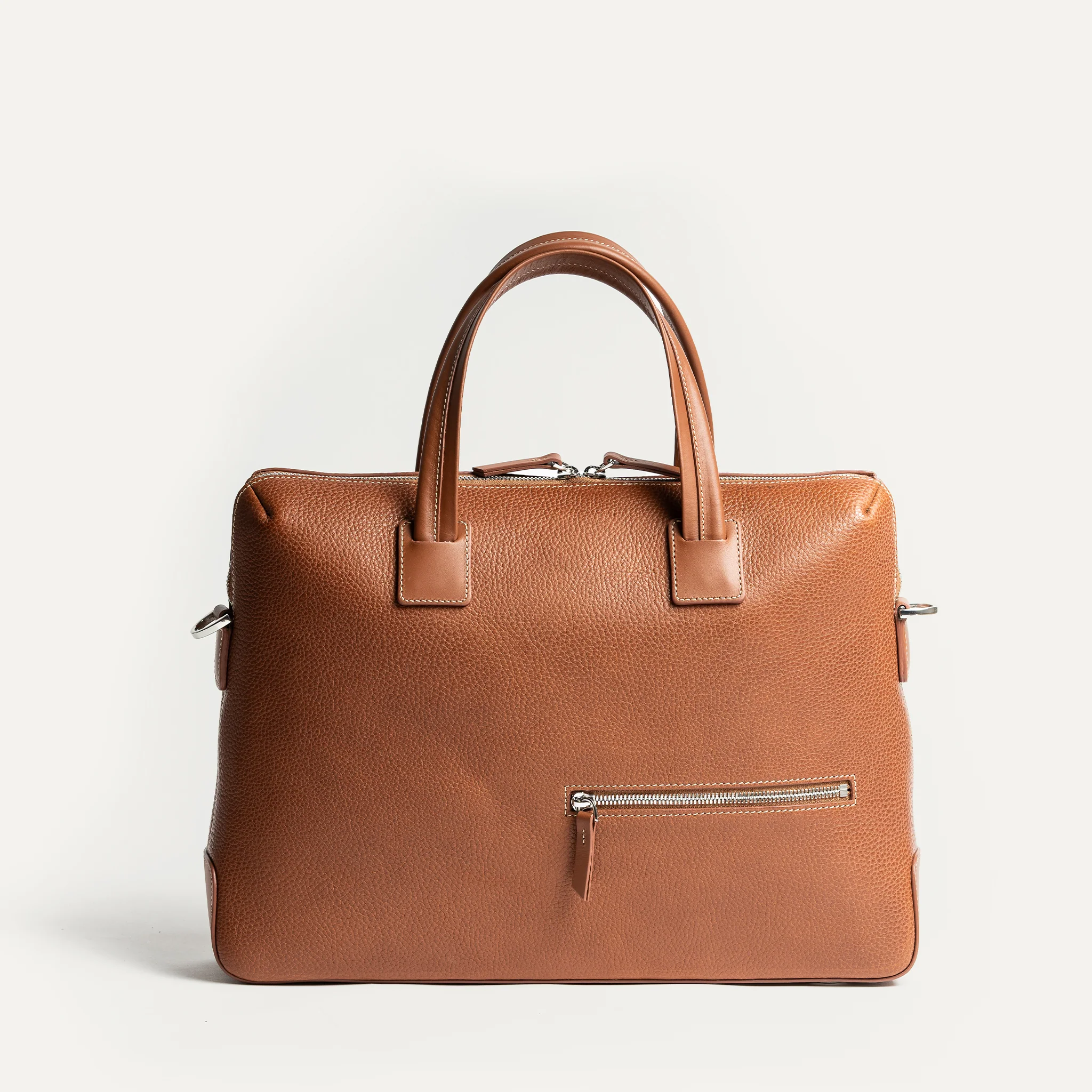 Porte-documents en cuir grainé ~ VALENTIN - COGNAC - Image 9