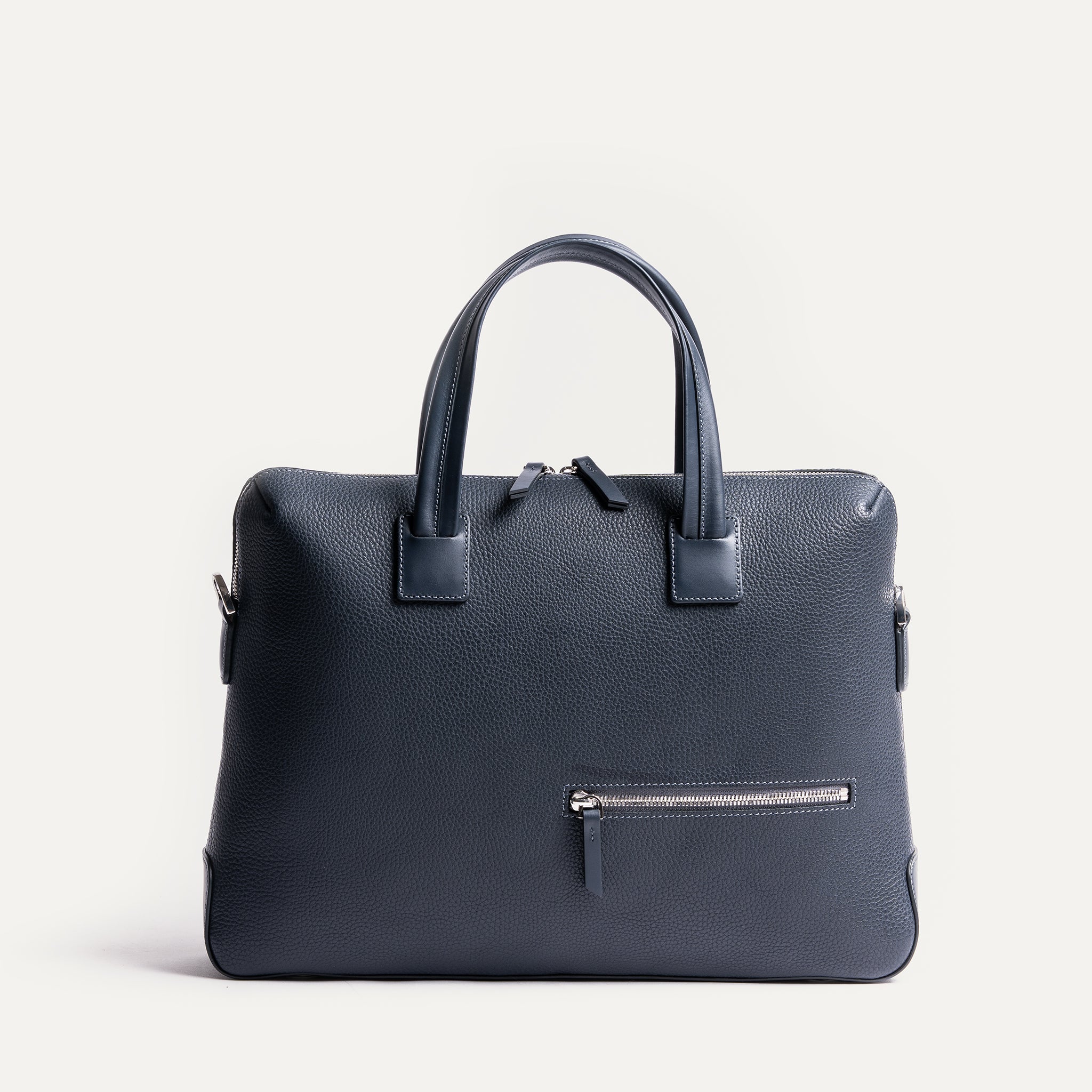 Porte-documents en cuir grainé ~ VALENTIN - MARINE - Image 9