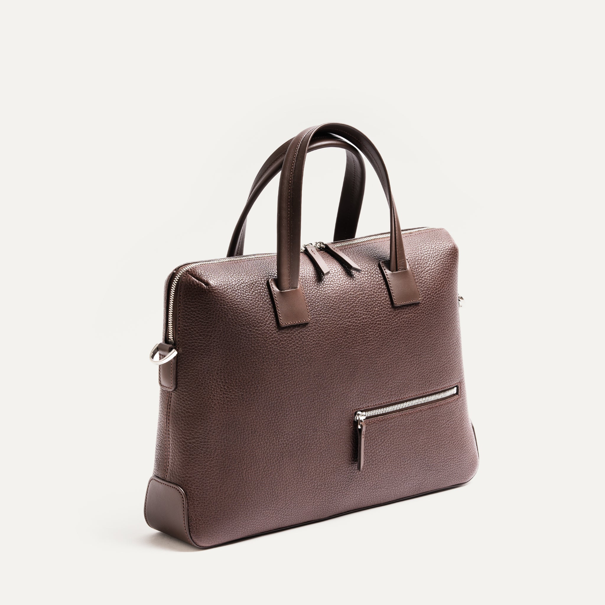 Porte-documents en cuir grainé ~ VALENTIN - MARRON - Image 8