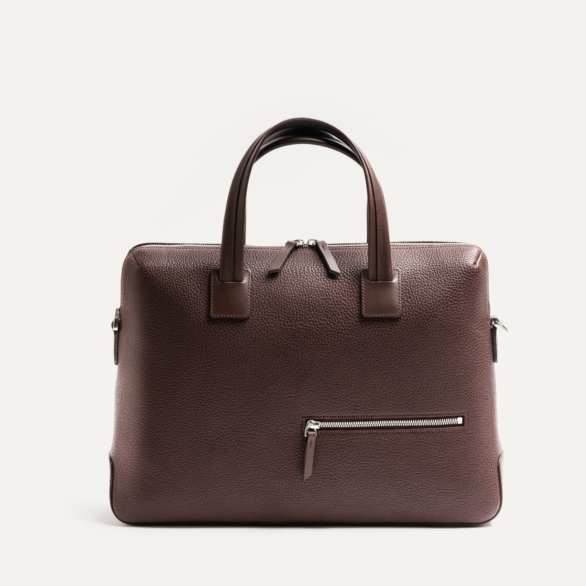 Porte-documents en cuir grainé ~ VALENTIN - MARRON - Image 9