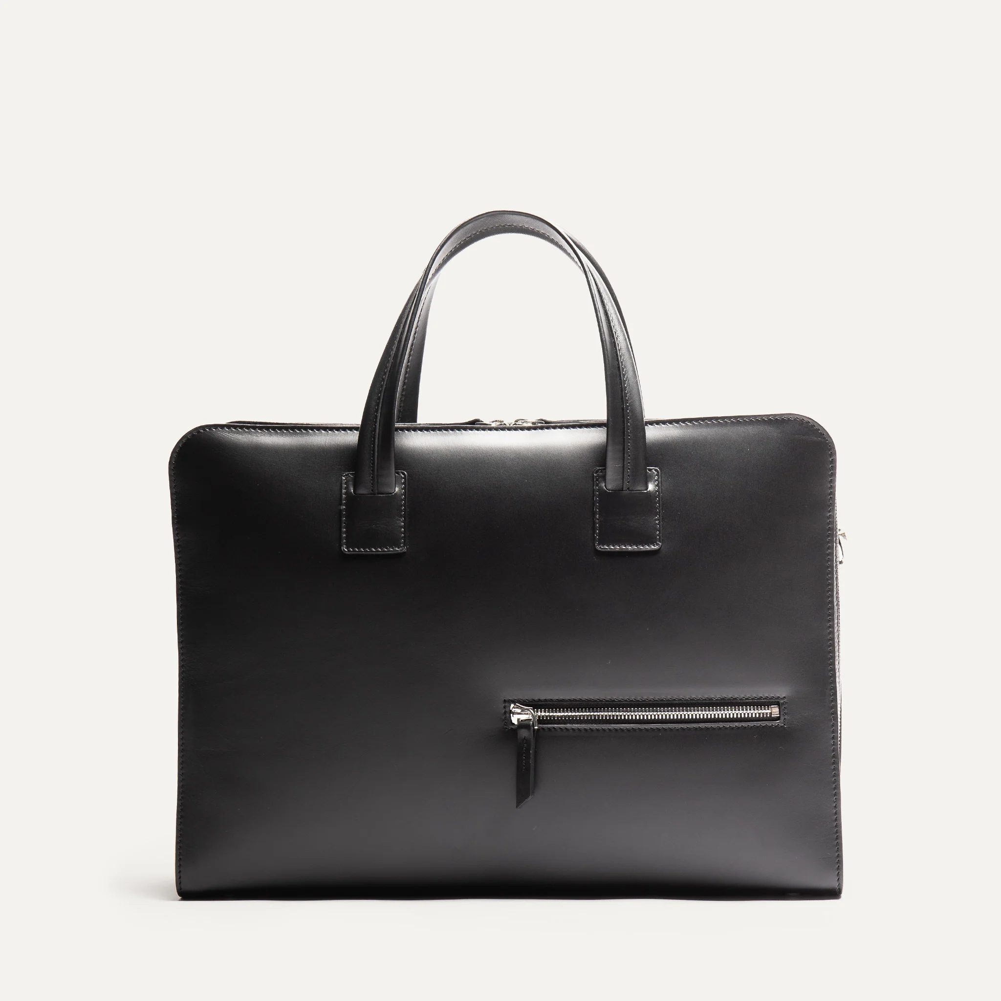 Porte-documents en cuir lisse et grainé ~ VICTOR L - NOIR - Image 7