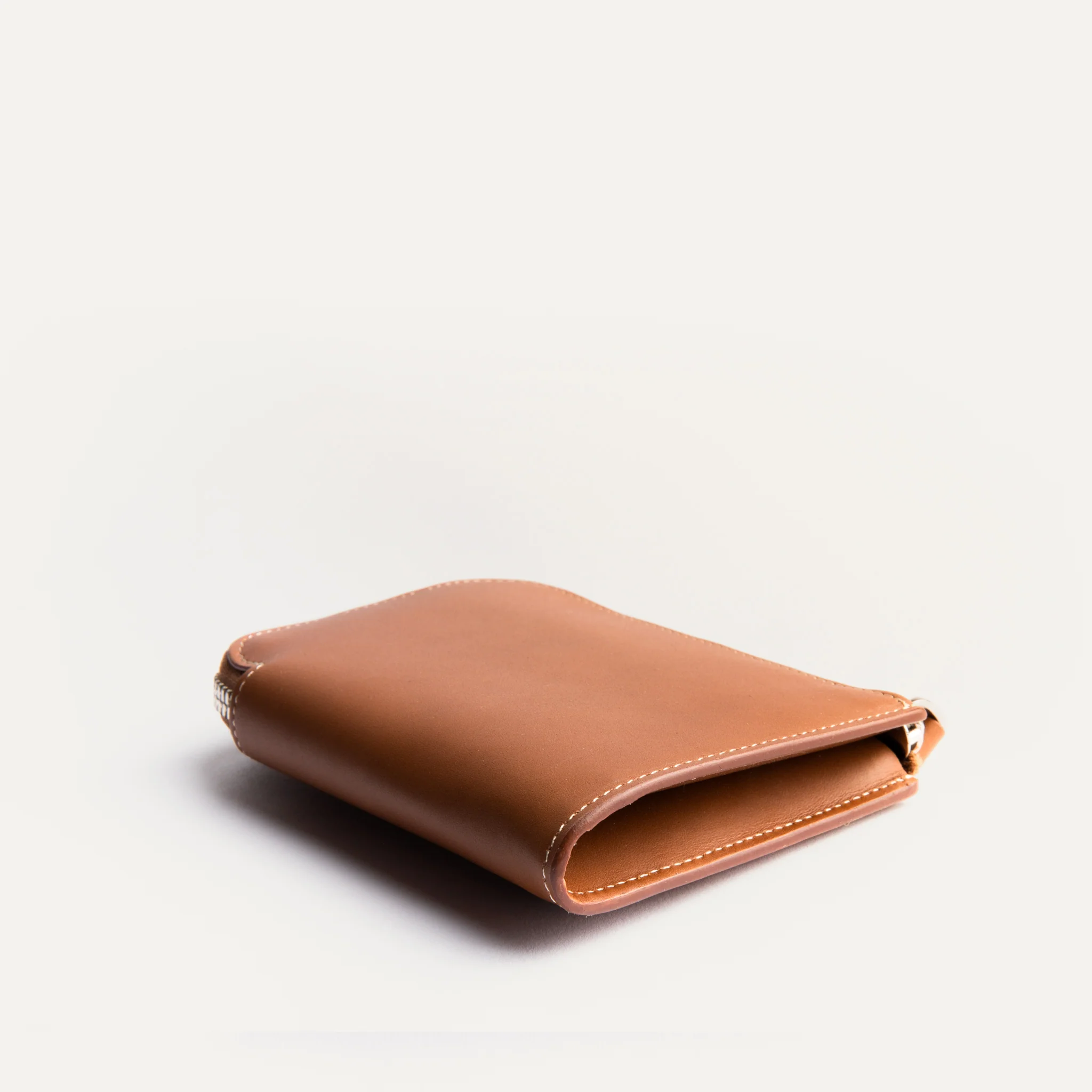 Portefeuille en cuir lisse ~ CHARLES - COGNAC - Image 12