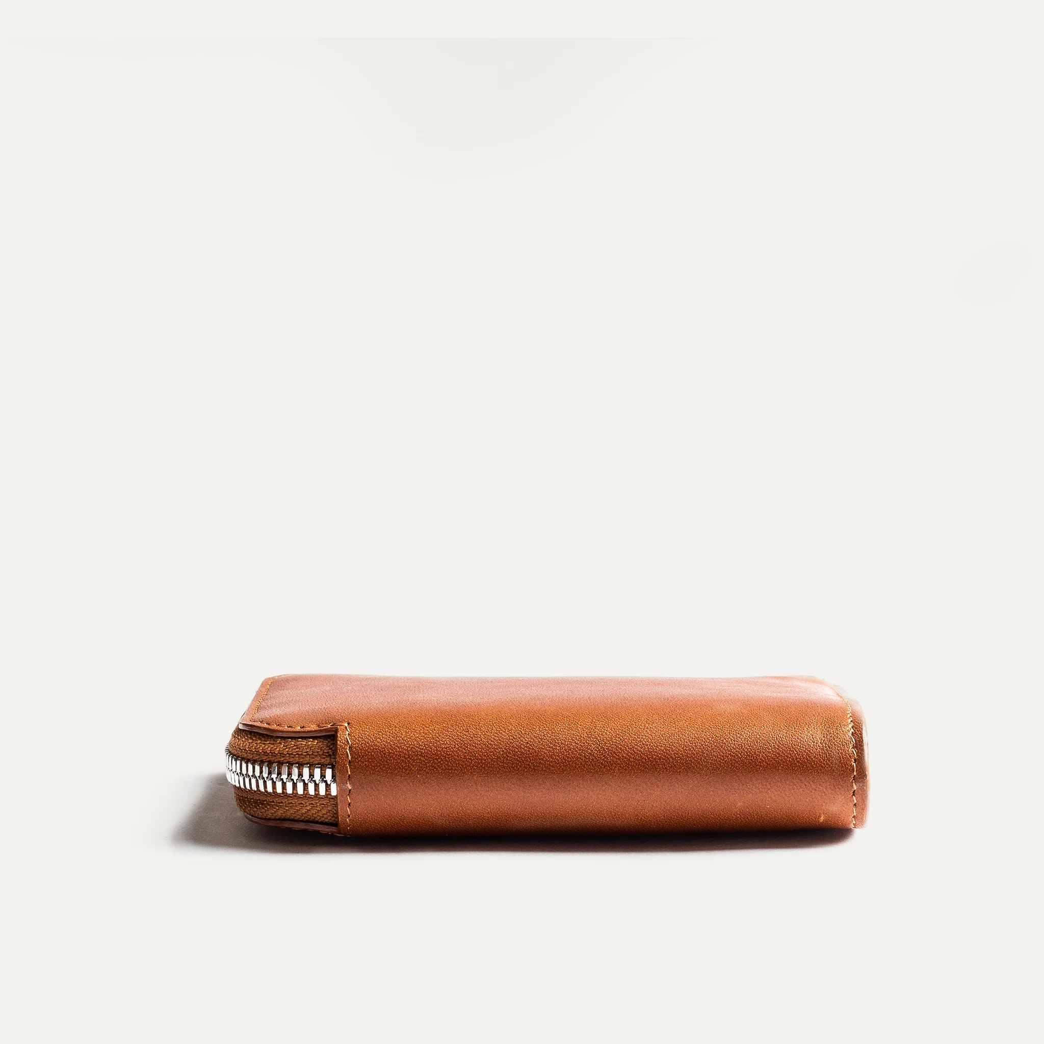 Portefeuille en cuir lisse ~ CHARLES - COGNAC - Image 3