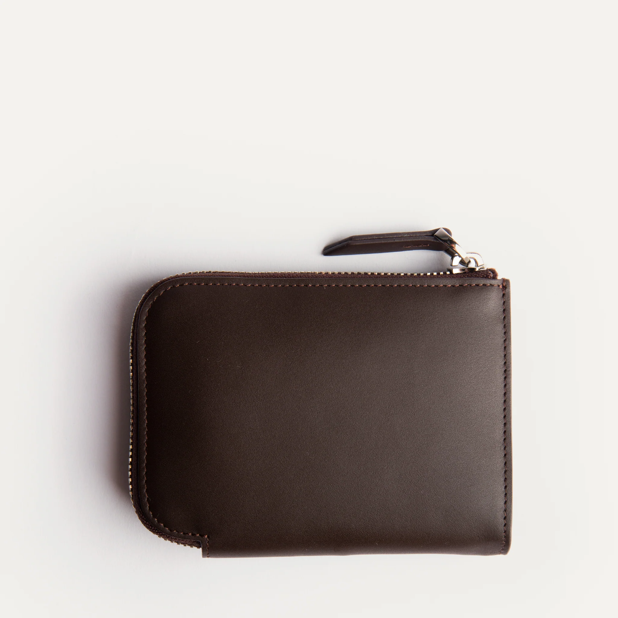 Portefeuille en cuir lisse ~ CHARLES - MARRON - Image 4