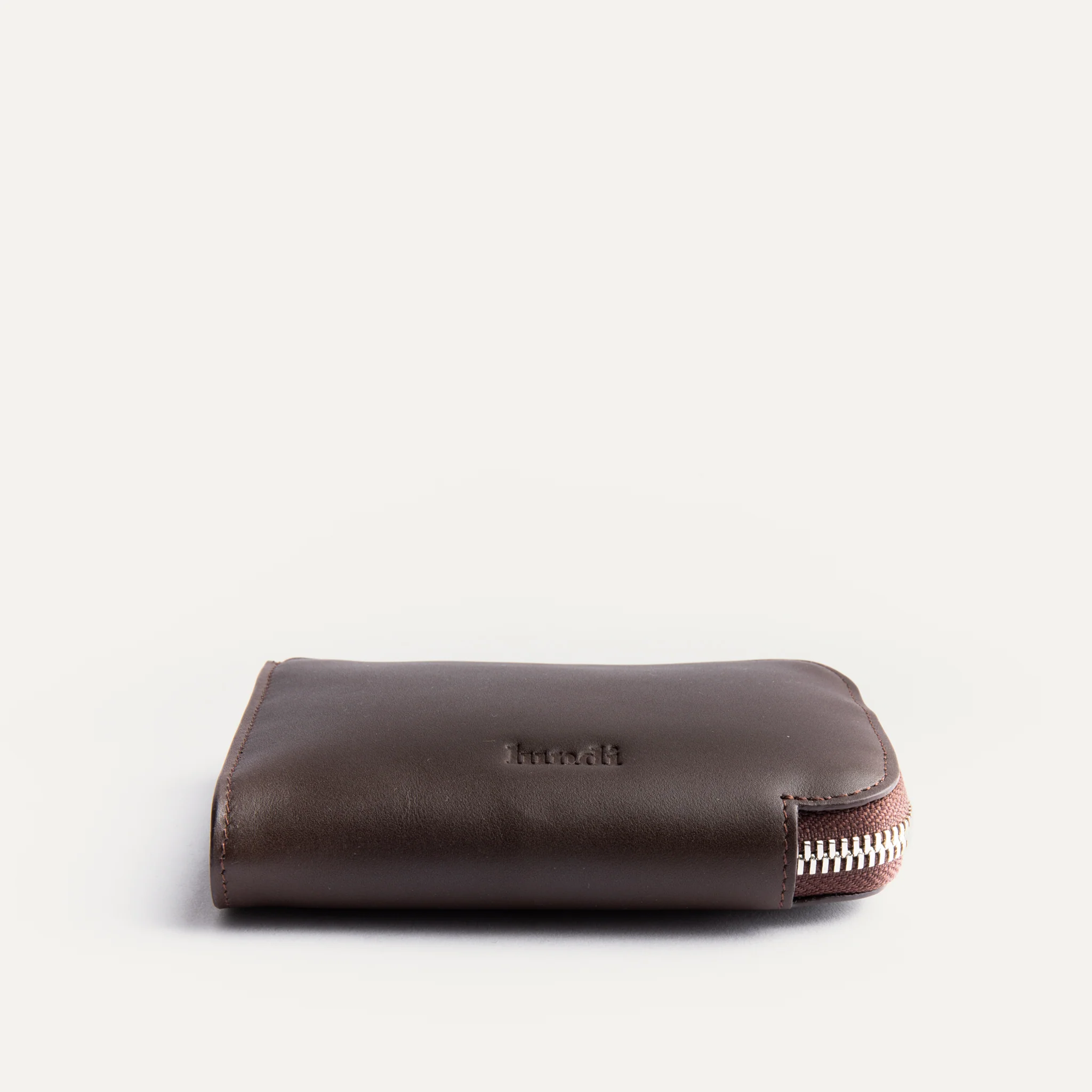Portefeuille en cuir lisse ~ CHARLES - MARRON - Image 8