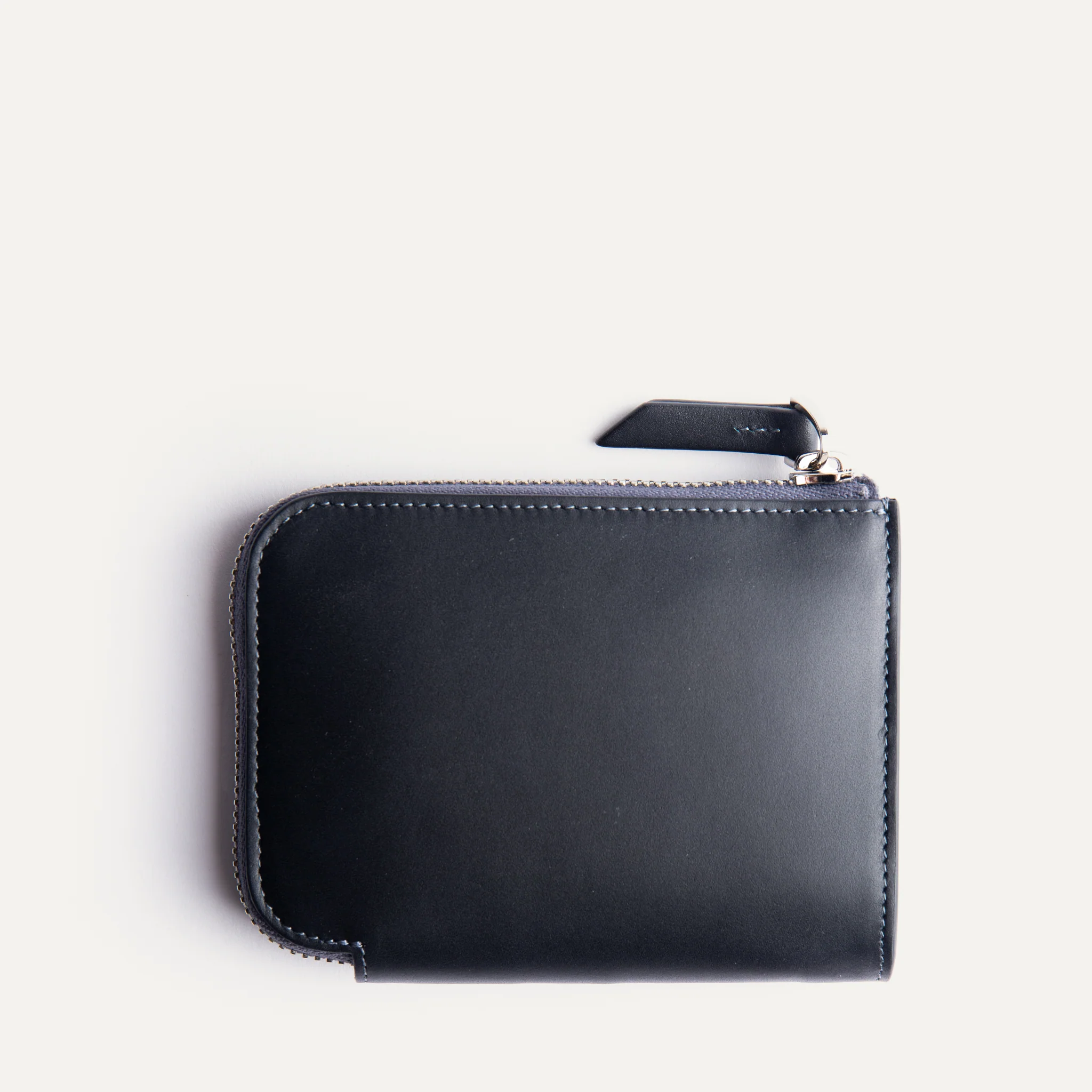 Portefeuille en cuir lisse ~ CHARLES - MARINE - Image 3