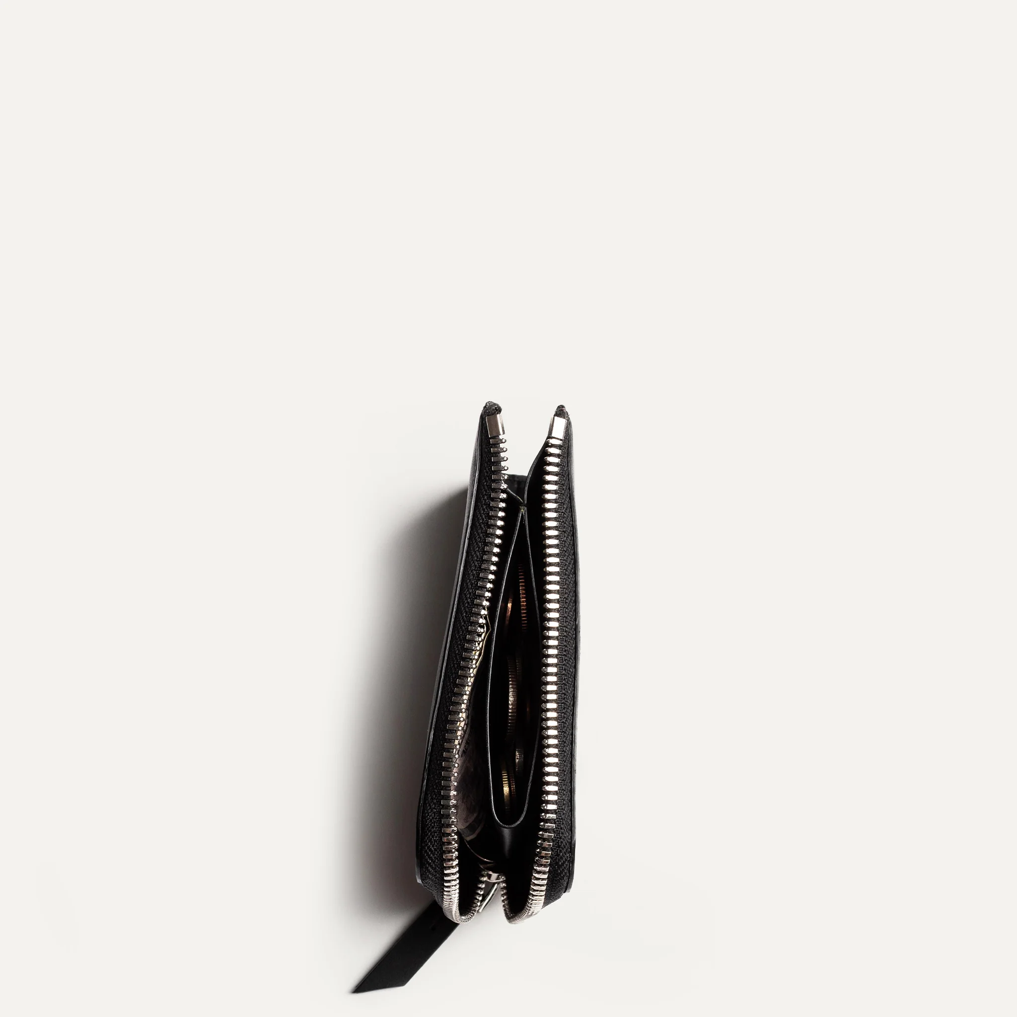 Portefeuille en cuir lisse ~ CHARLES - NOIR - Image 3