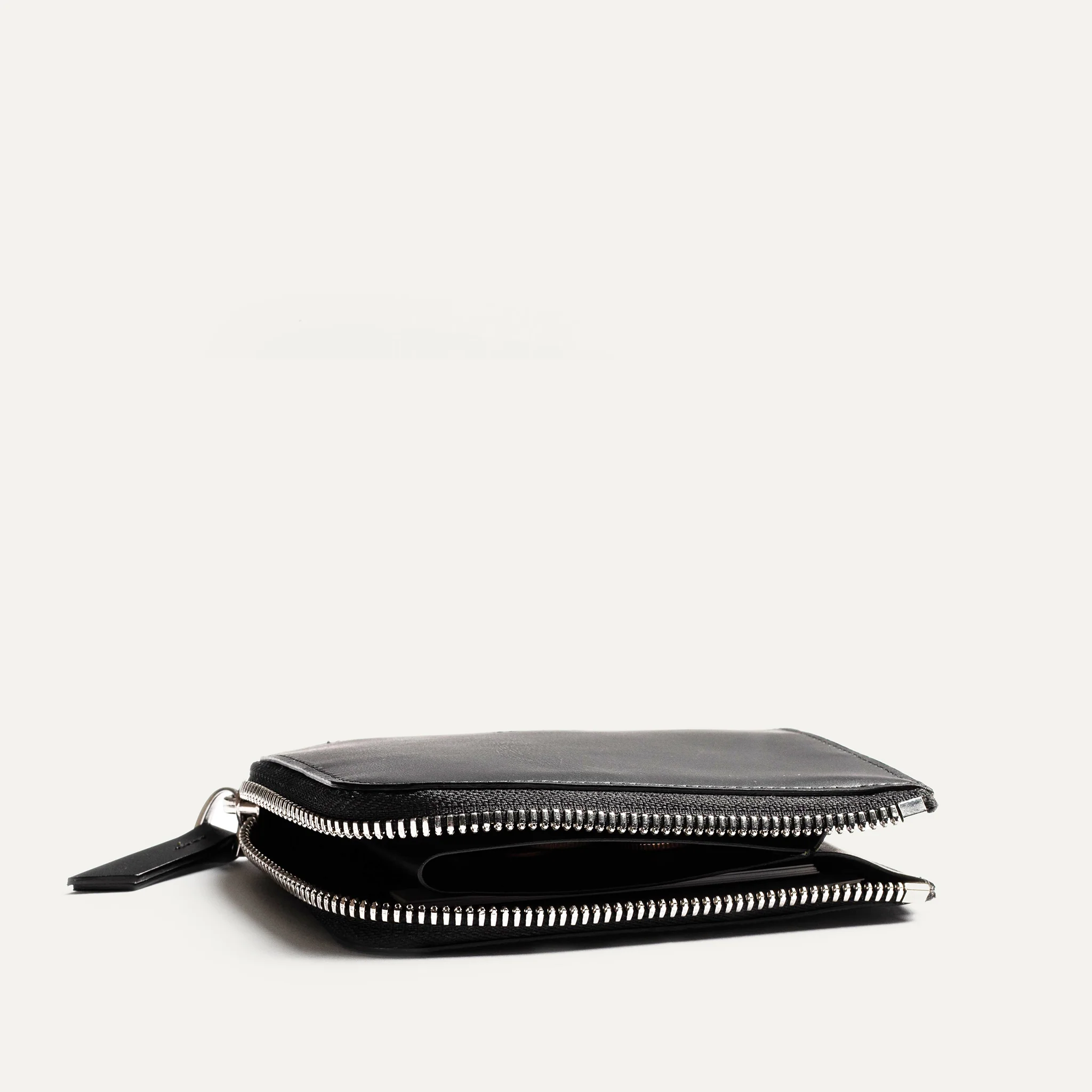 Portefeuille en cuir lisse ~ CHARLES - NOIR - Image 6