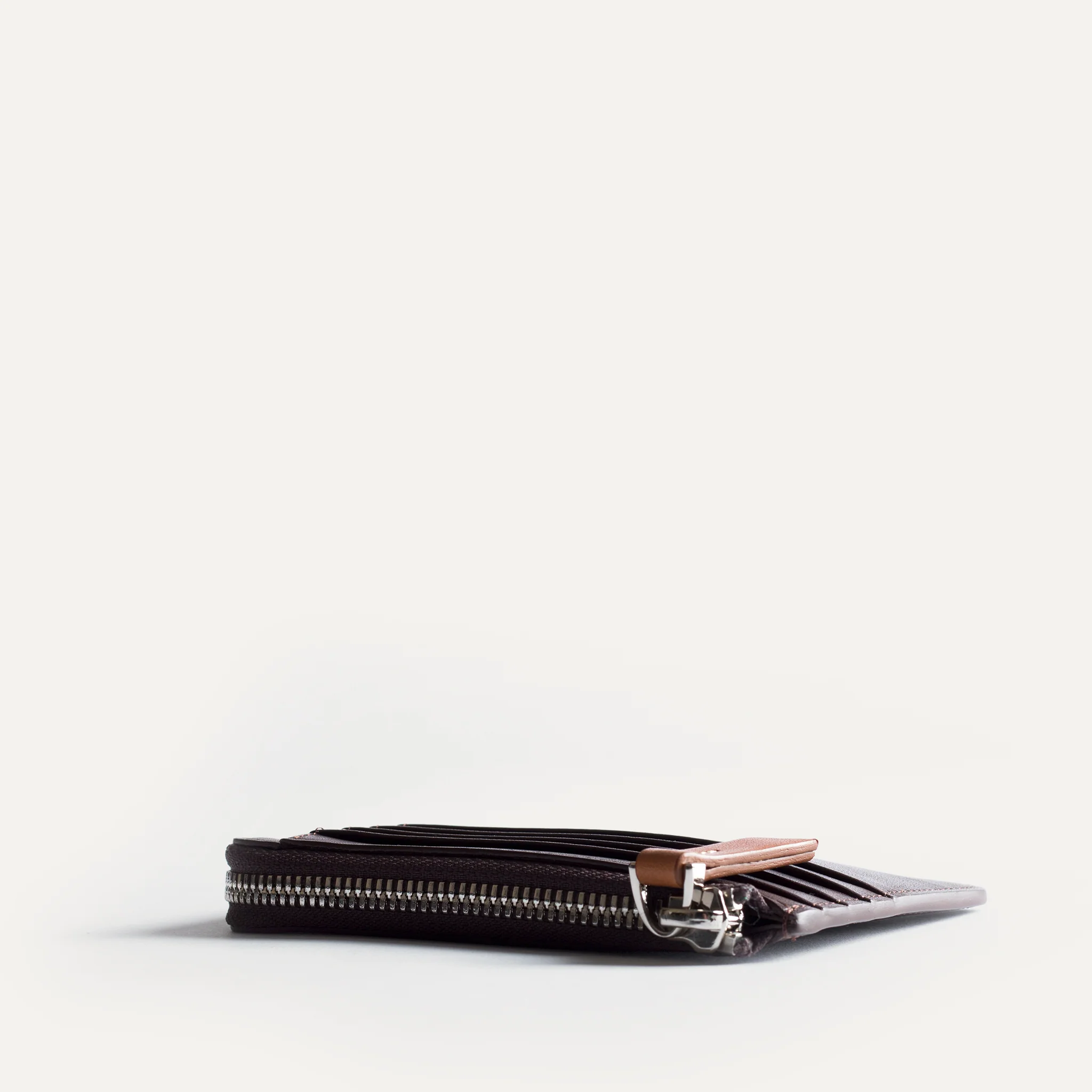 Portefeuille en cuir lisse ~ WALDO - MARRON - Image 4