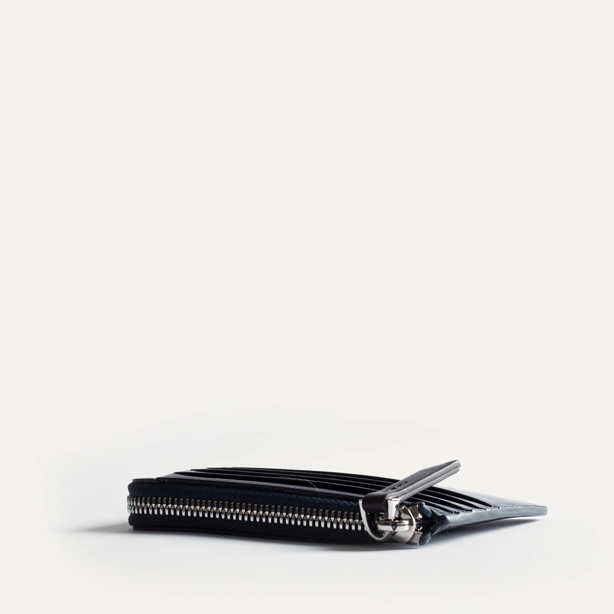 Portefeuille en cuir lisse ~ WALDO - MARINE - Image 3