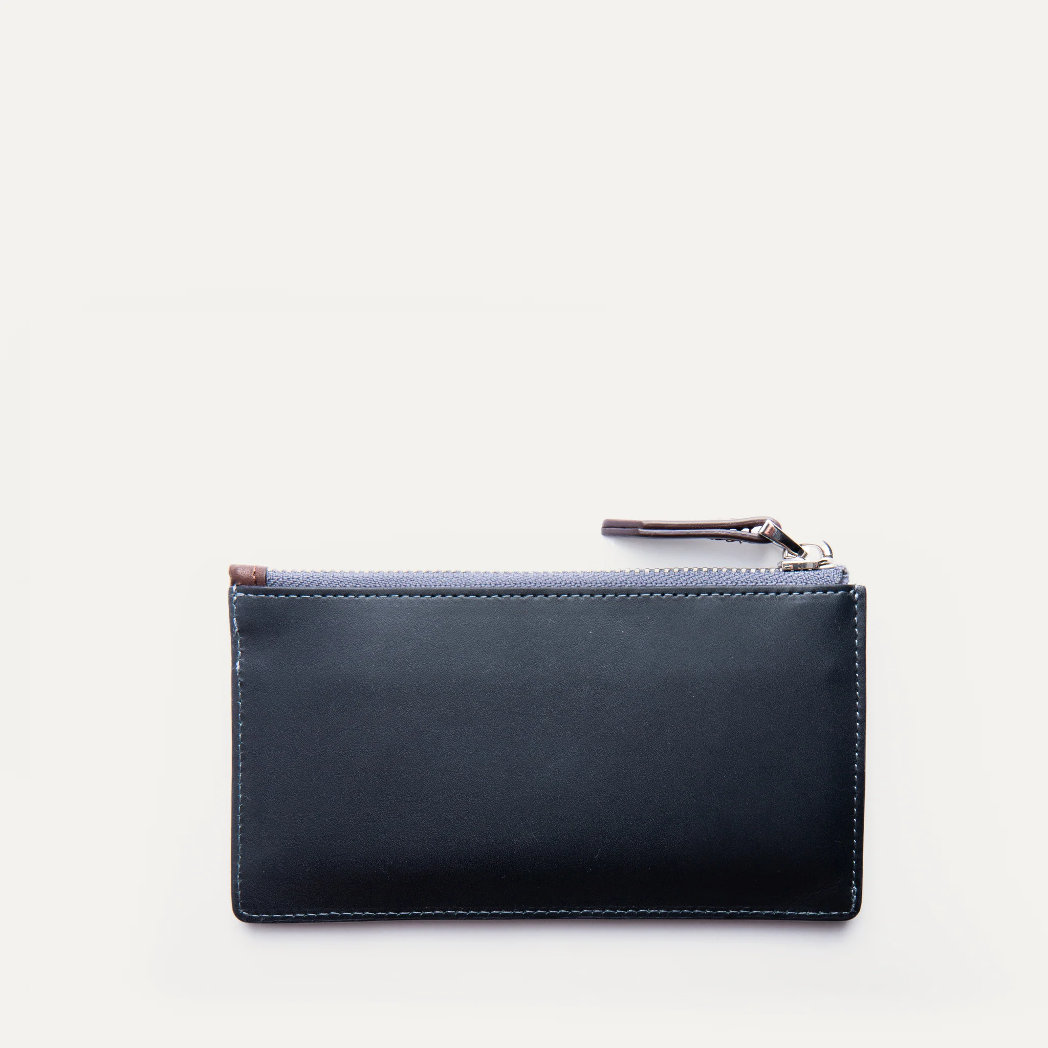 Portefeuille en cuir lisse ~ WINCH - MARINE - Image 3