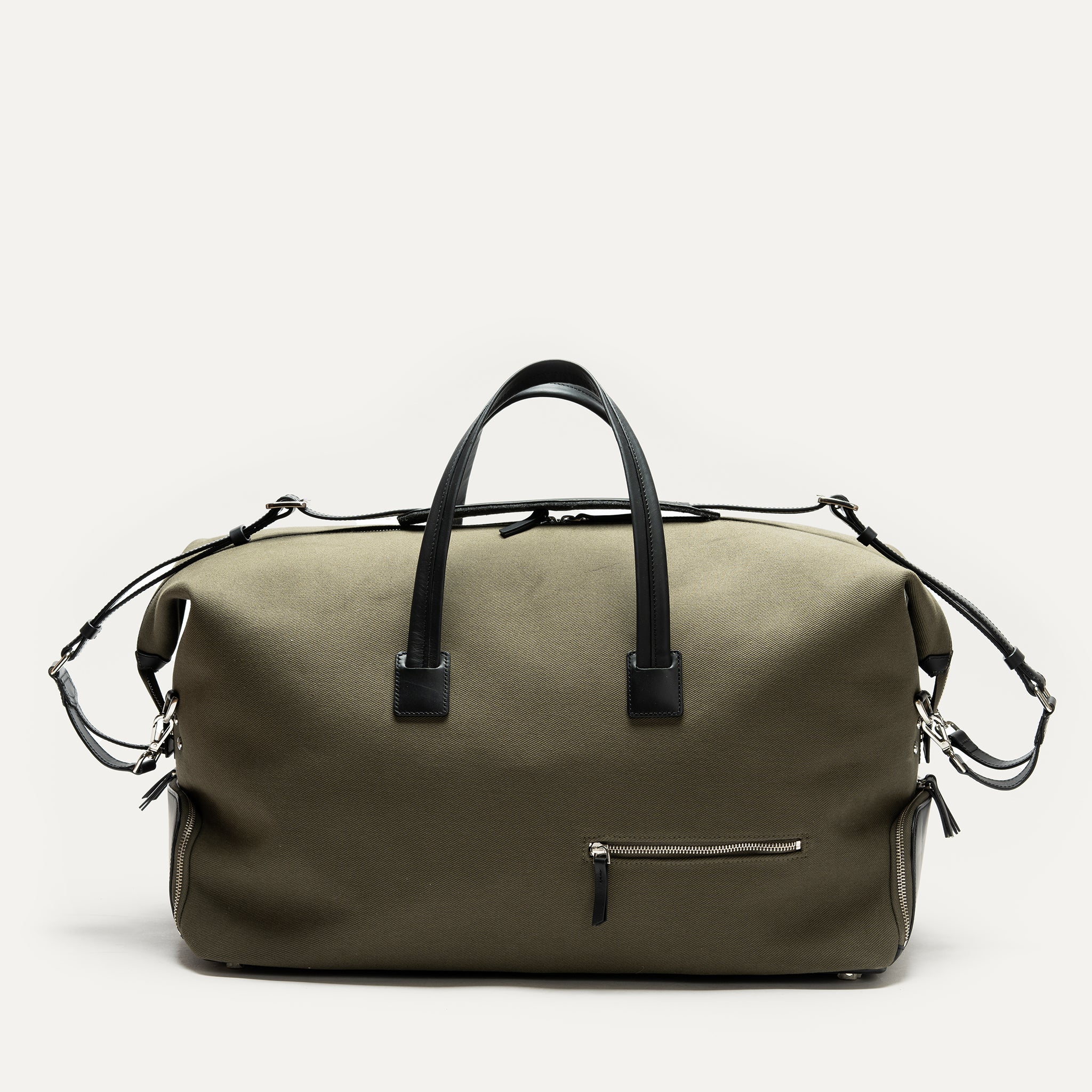 Sac de voyage ~ REMINGTON ~ Toile Kaki & cuir Noir - Image 9